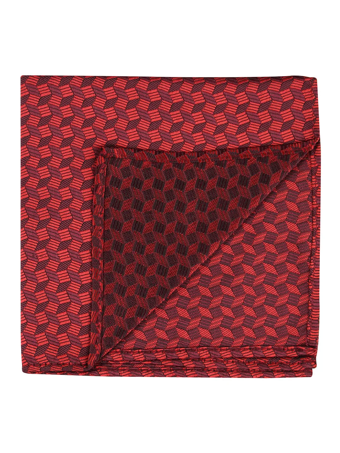 Kovove The Abstractzoid Red Pocket Square For Men