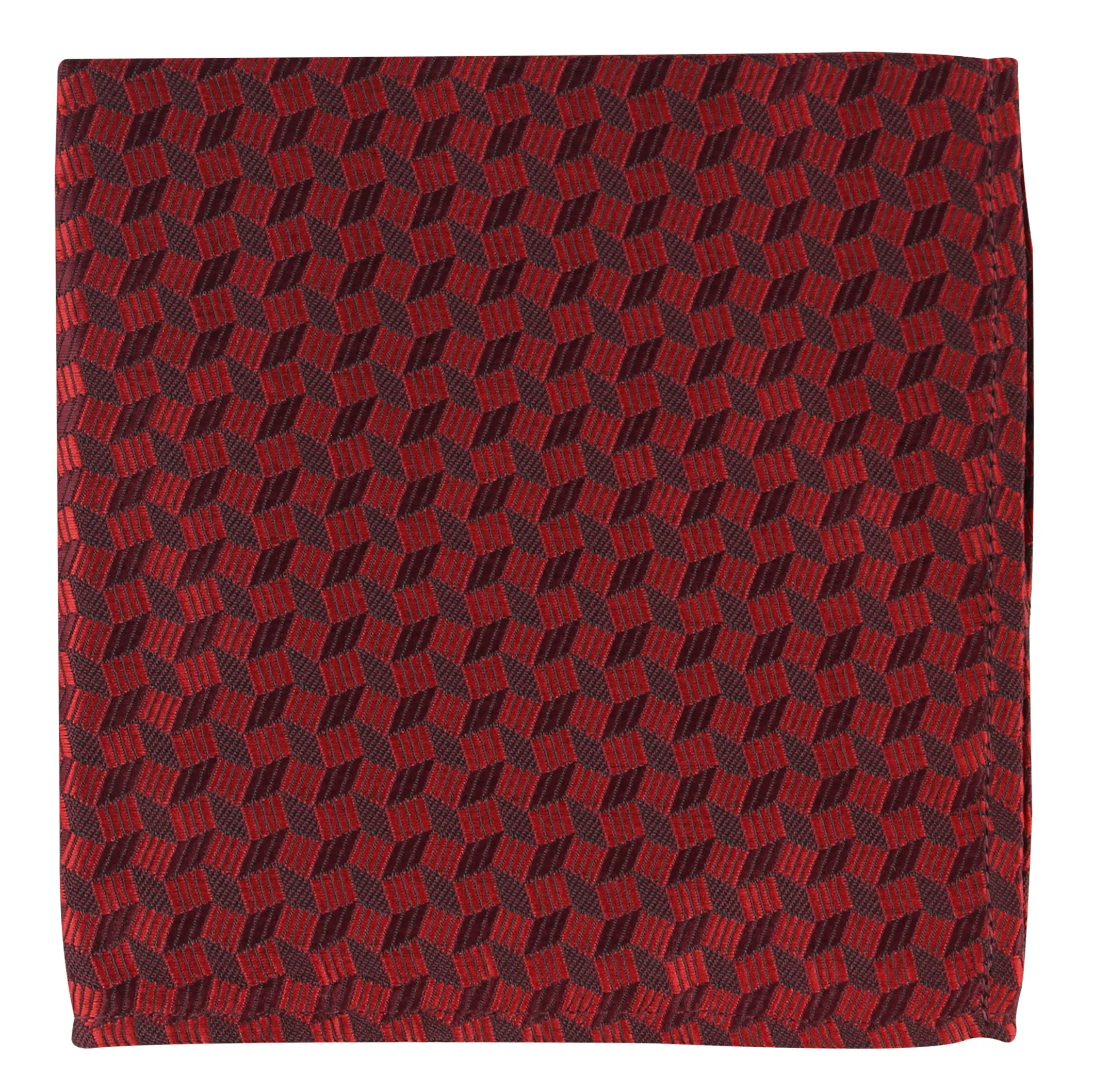 Kovove The Abstractzoid Red Pocket Square For Men