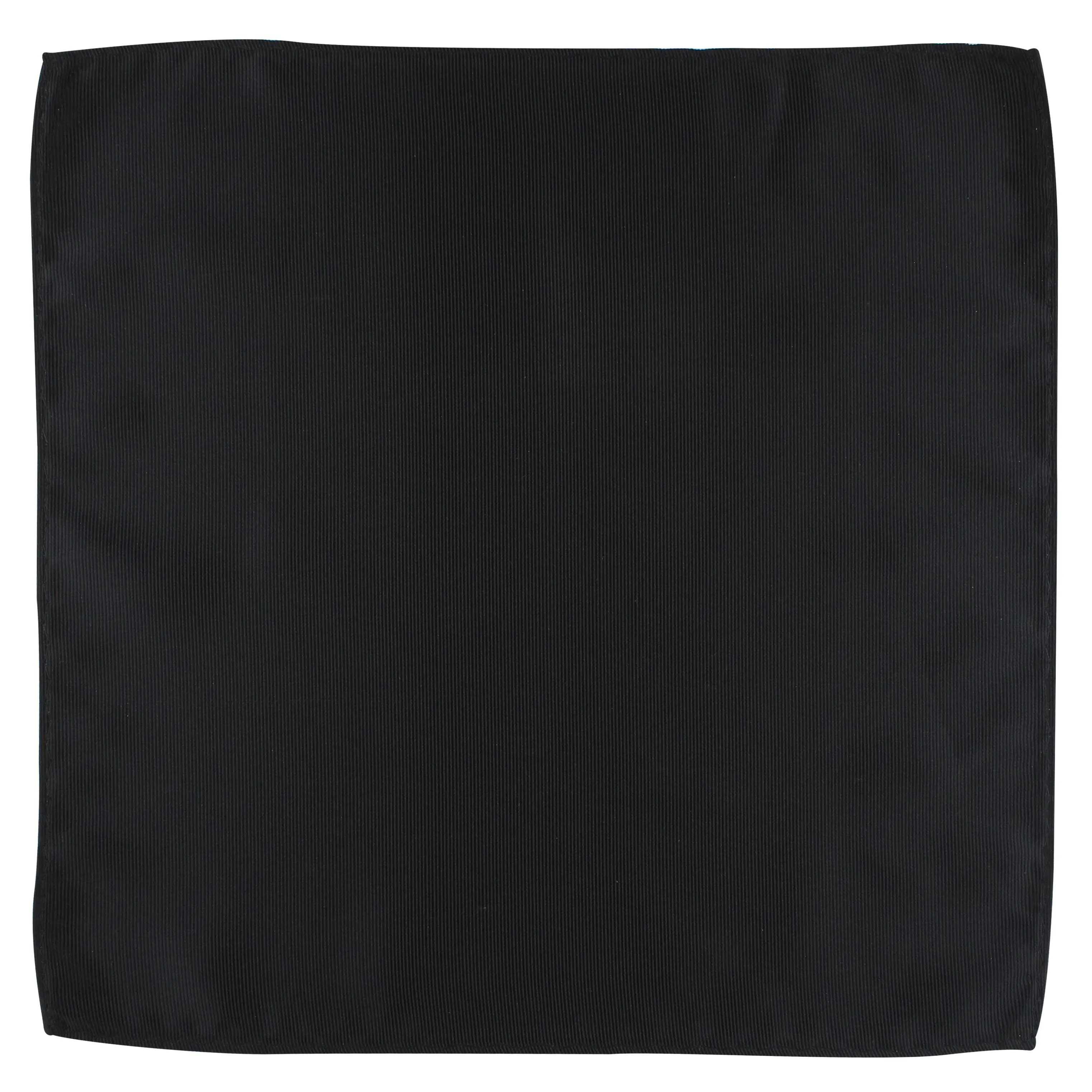 Kovove The Appealing Self Striped Black Pocket Square For Men