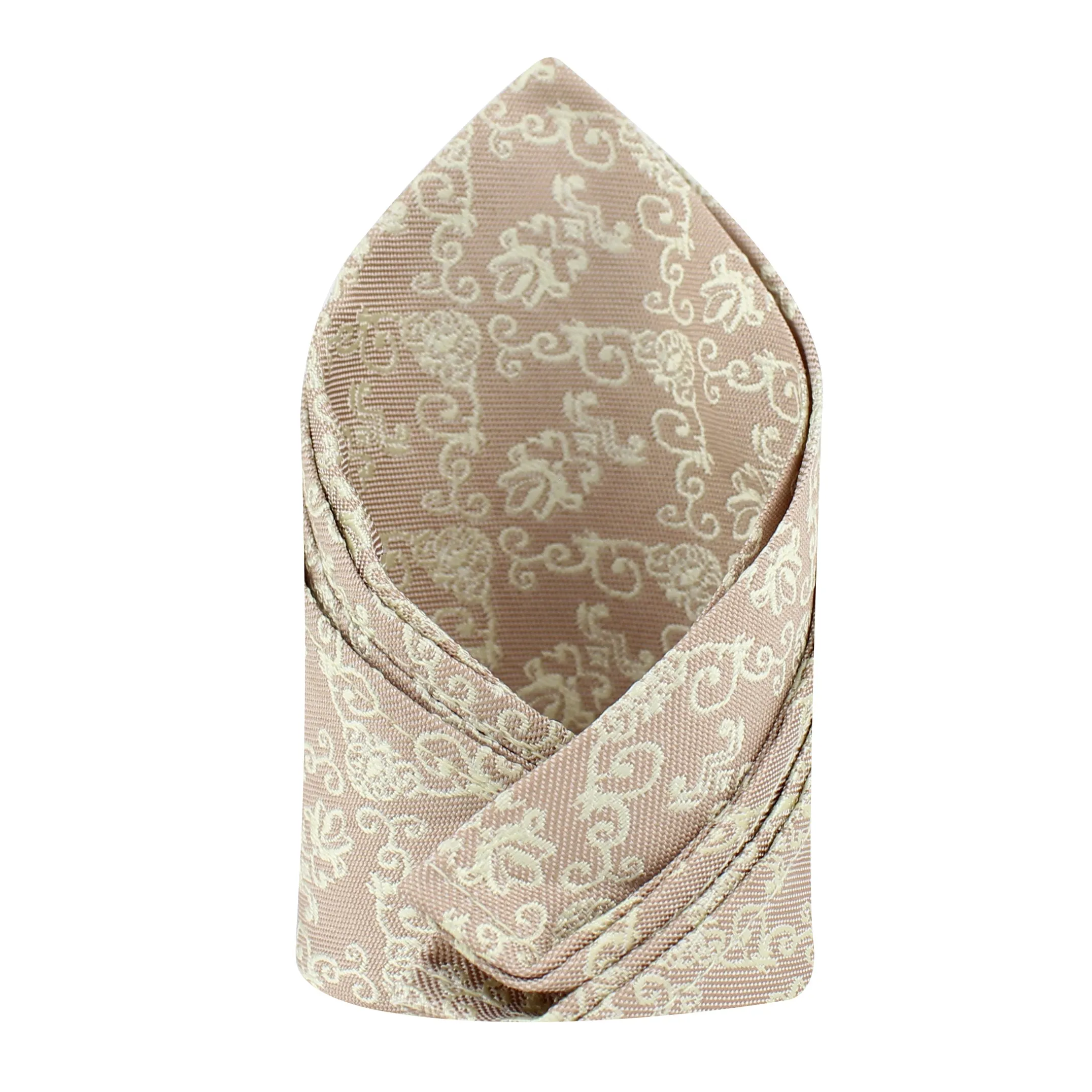 Kovove The Artistic Abstract Beige Pocket Square For Men