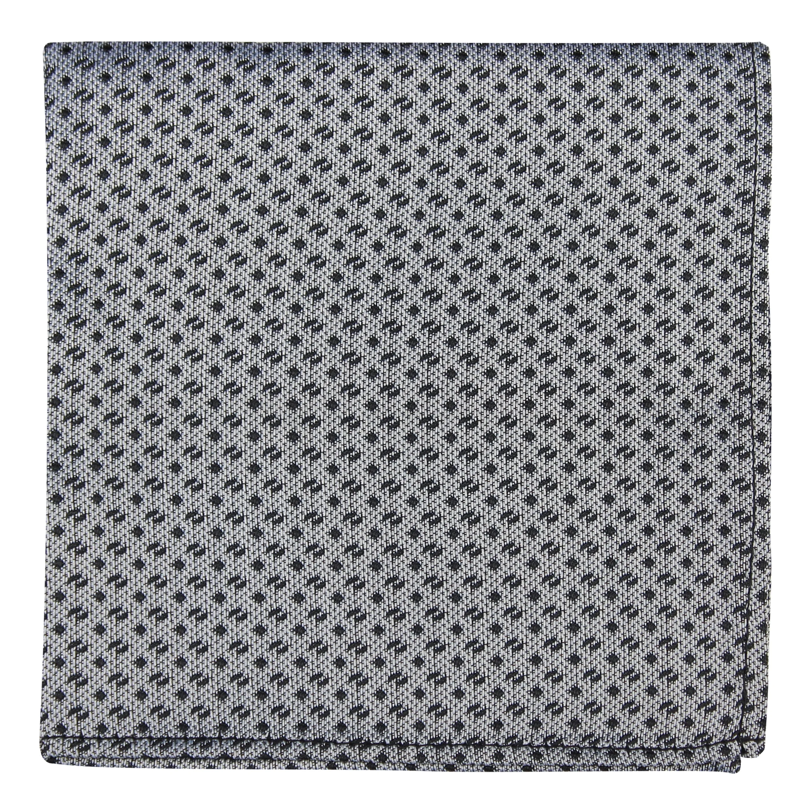 Kovove The Artistry Abstract Grey Pocket Square