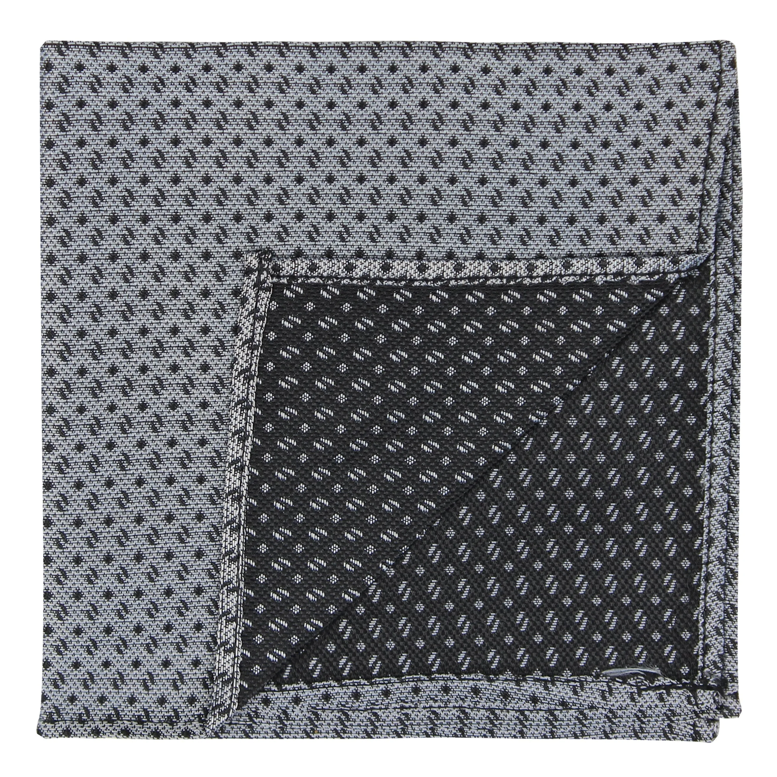 Kovove The Artistry Abstract Grey Pocket Square