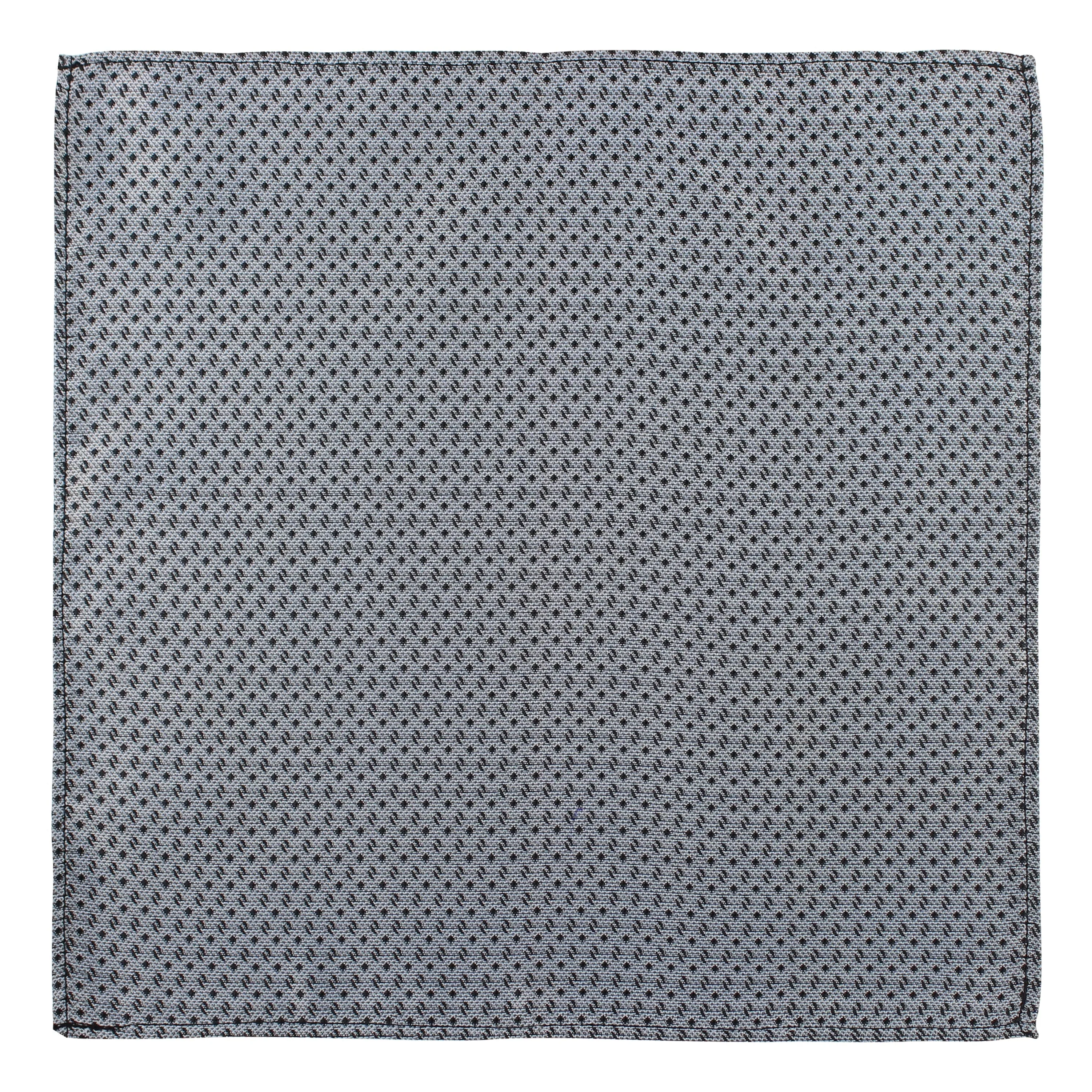 Kovove The Artistry Abstract Grey Pocket Square