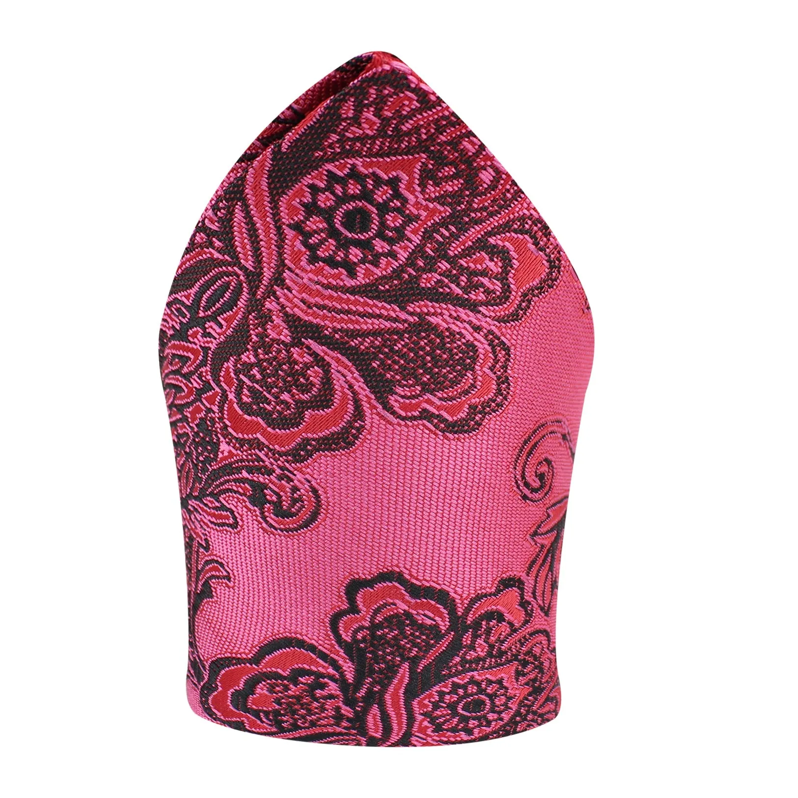 Kovove The Blooming Floral Maroon Pocket Square For Men