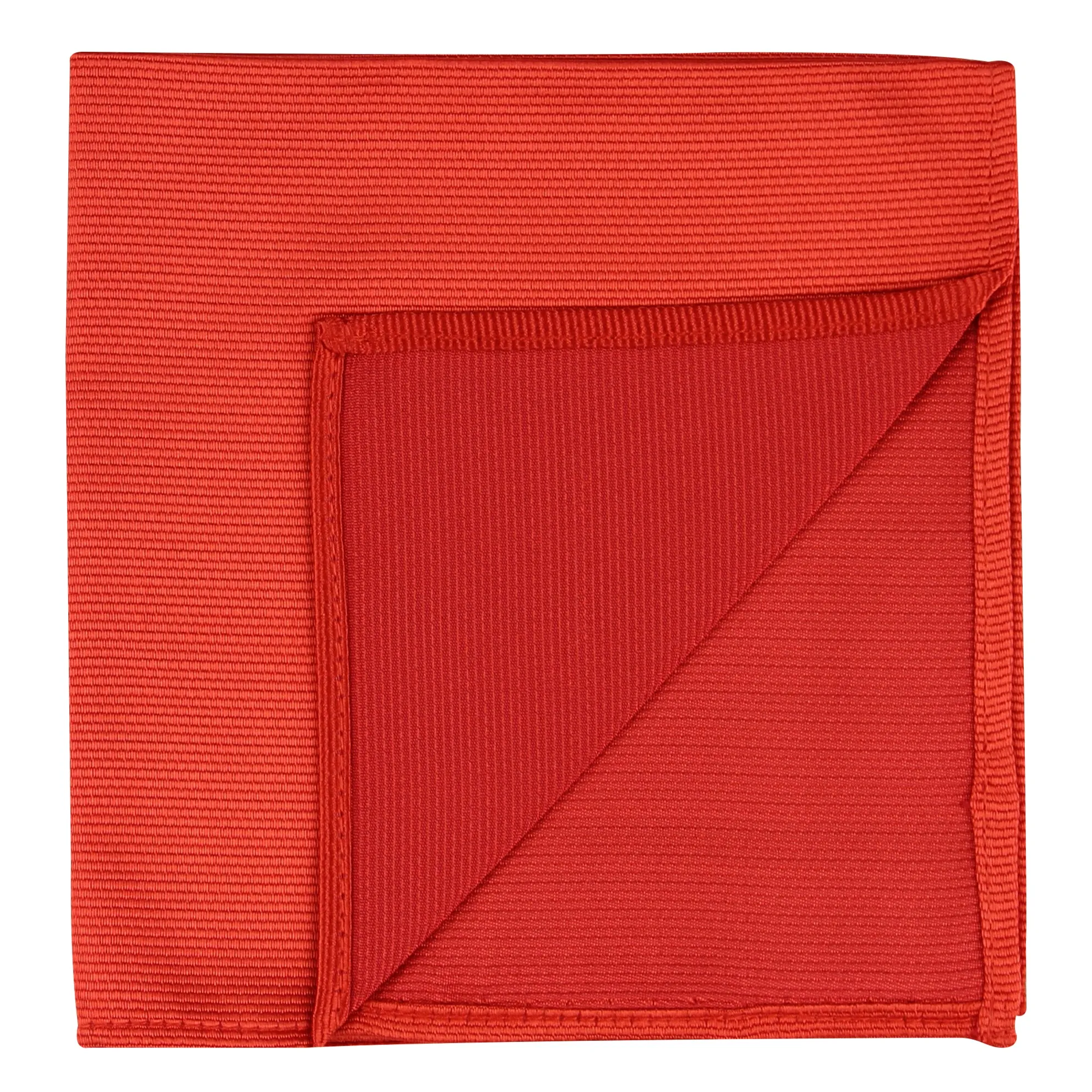 Kovove The Elegant Self Checkered Cherry Red Pocket Square For Men