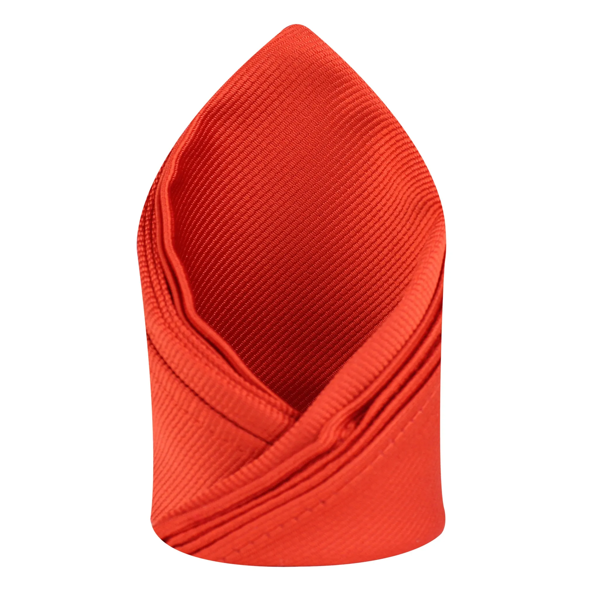 Kovove The Elegant Self Striped Red Pocket Square For Men