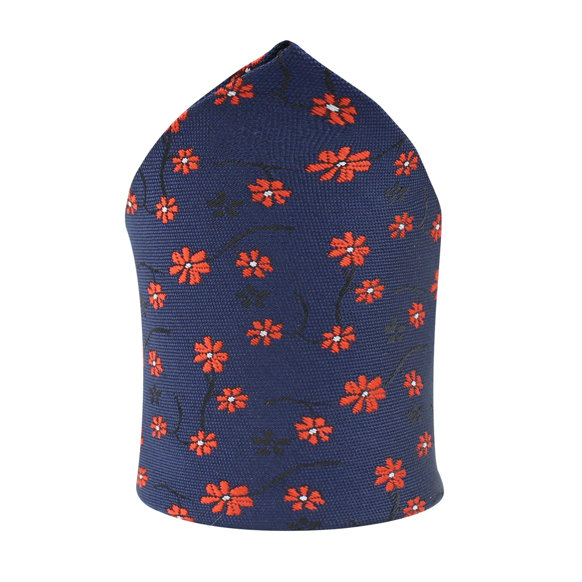 Kovove The Enchanting Floral Blue Pocket Square For Men