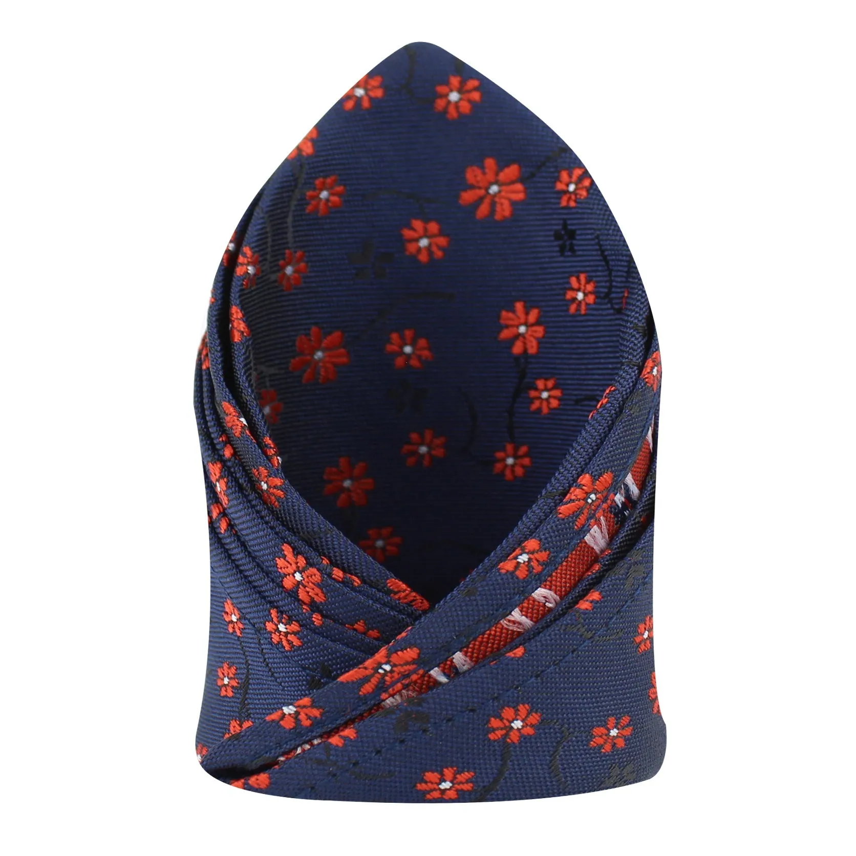 Kovove The Enchanting Floral Blue Pocket Square For Men