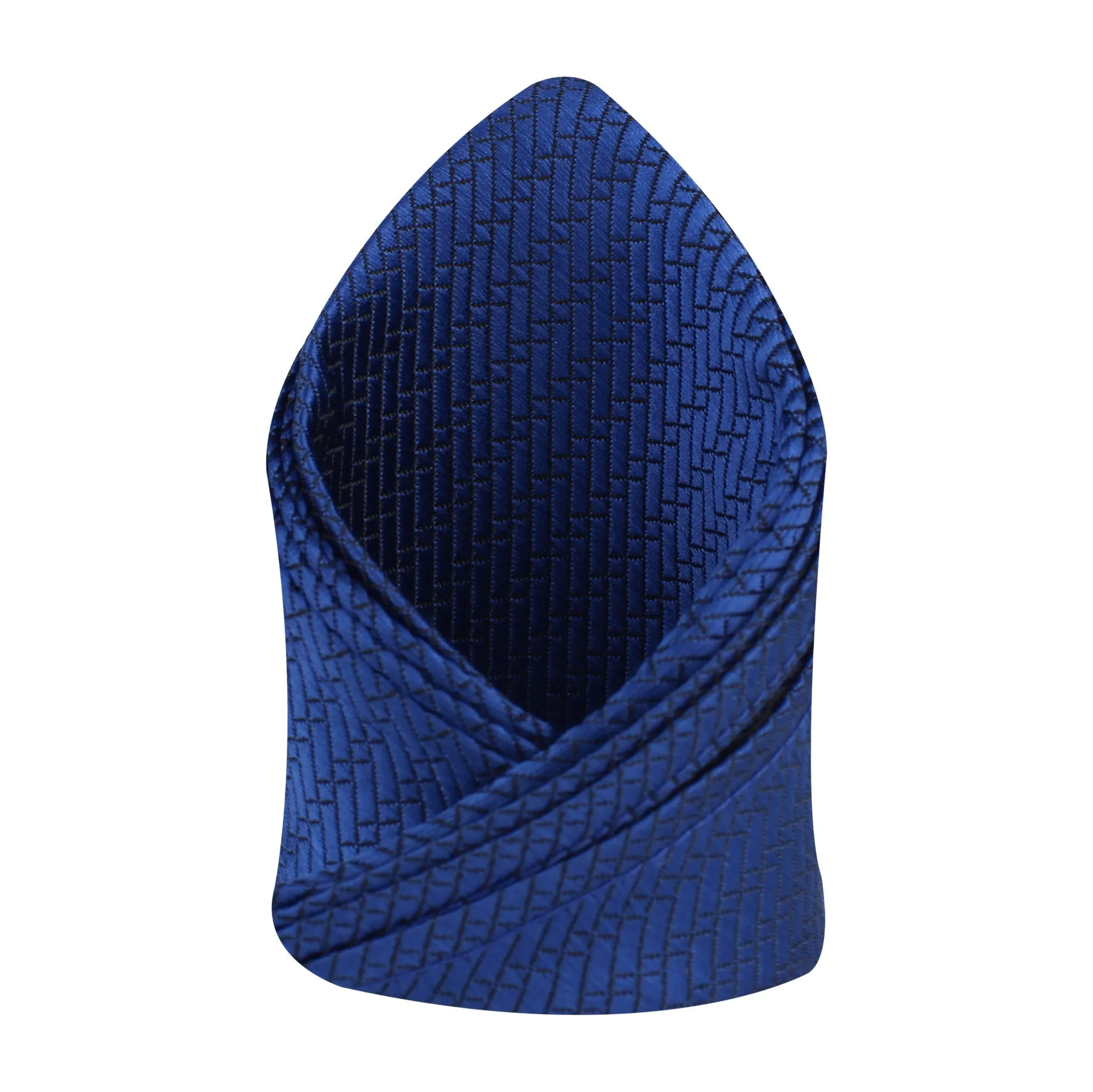 Kovove The Energise Self Pattern Blue Pocket Square For Men