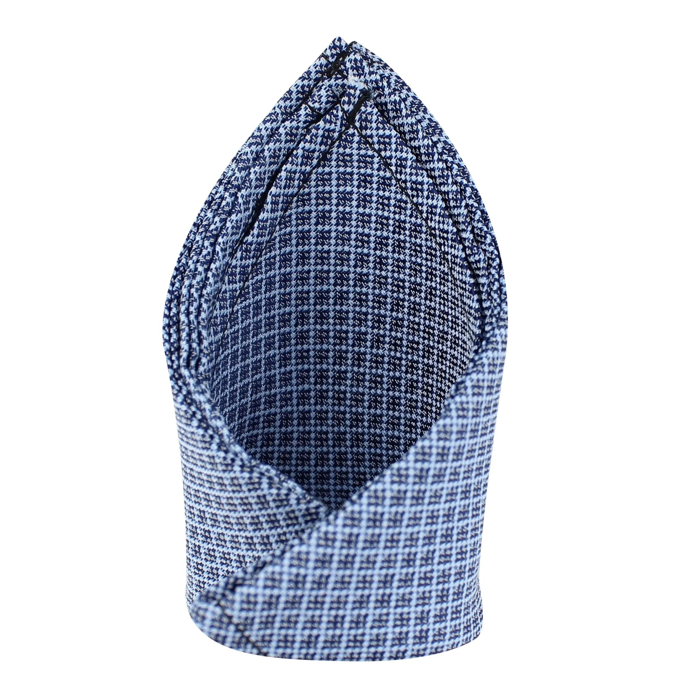 Kovove The Essentials Checkered Blue Pocket Square For Men