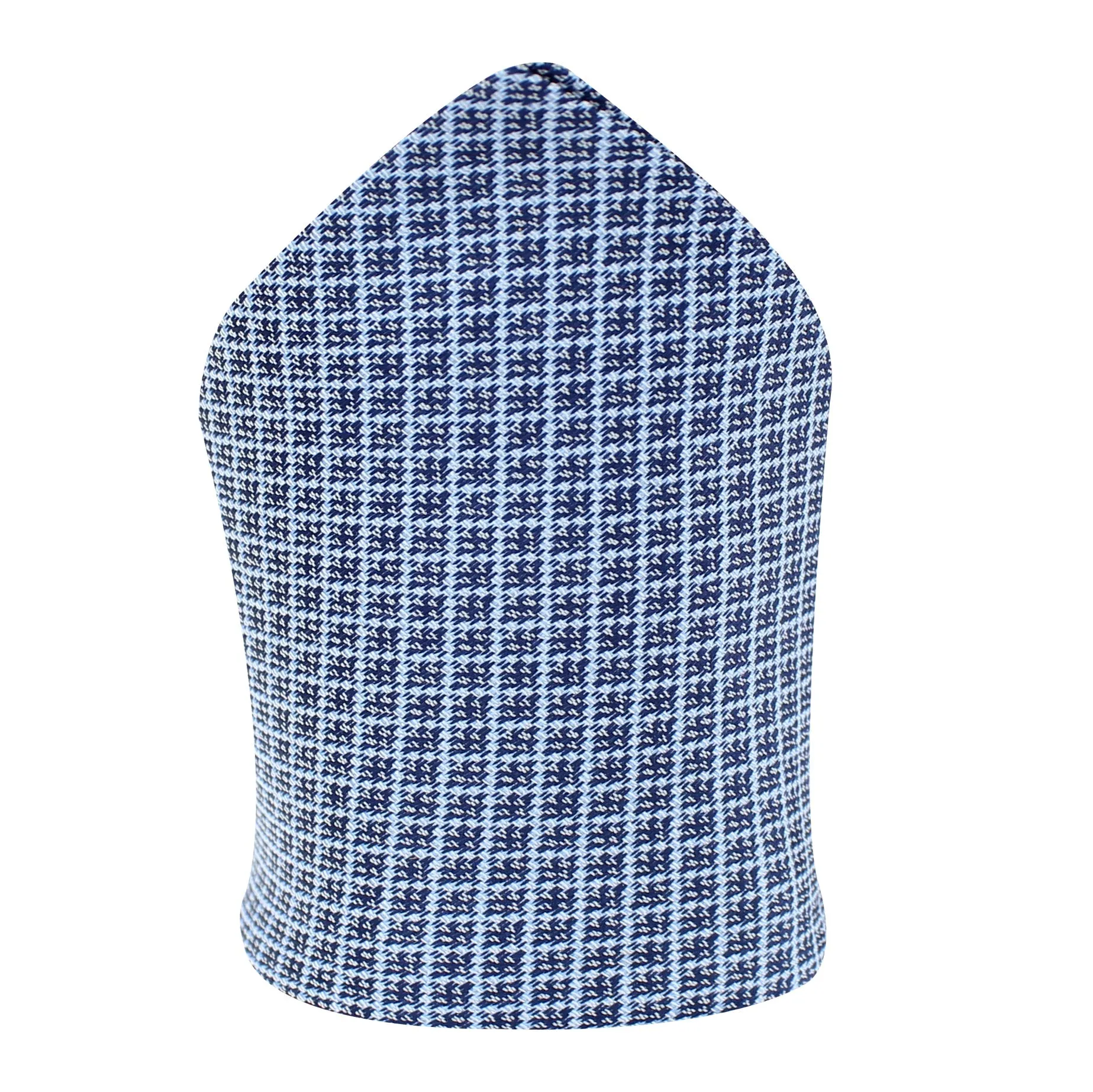 Kovove The Essentials Checkered Blue Pocket Square For Men