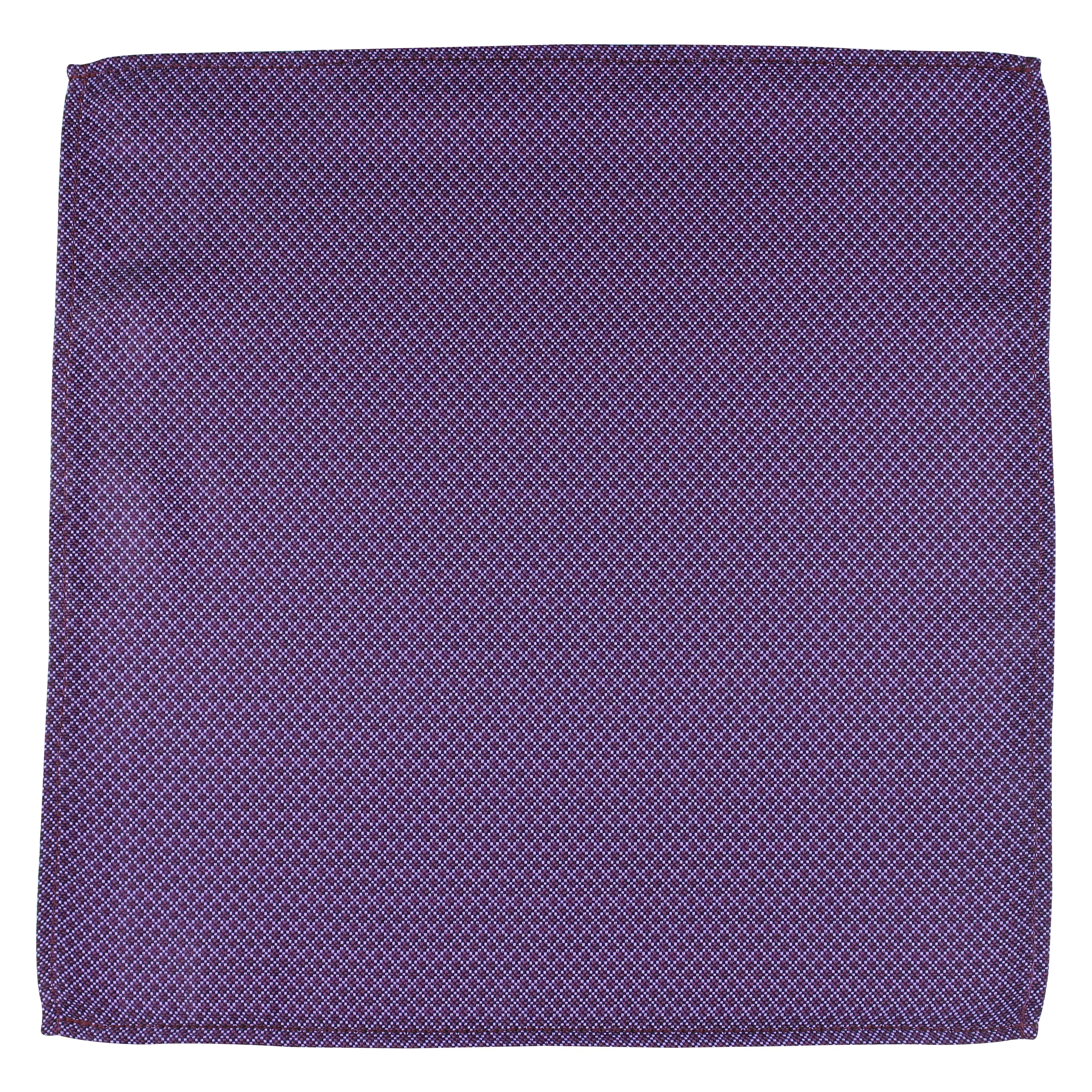 Kovove The Essentials Checkered Purple Pocket Square For Men