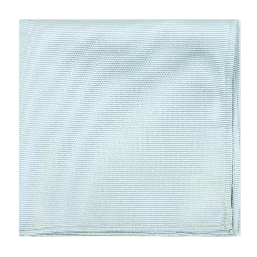 Kovove The Essentials Self Striped Blue Pocket Square For Men