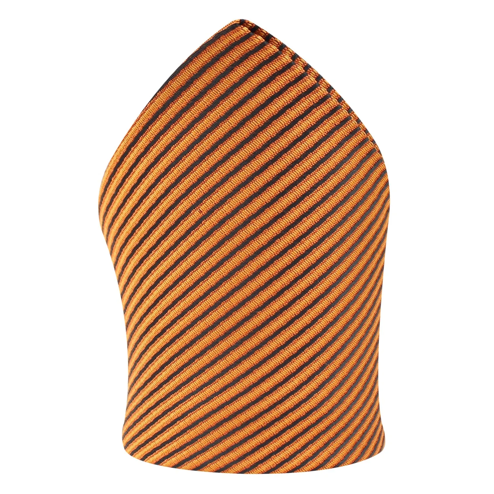 Kovove The Phoenix Striped Brown Pocket Square For Men