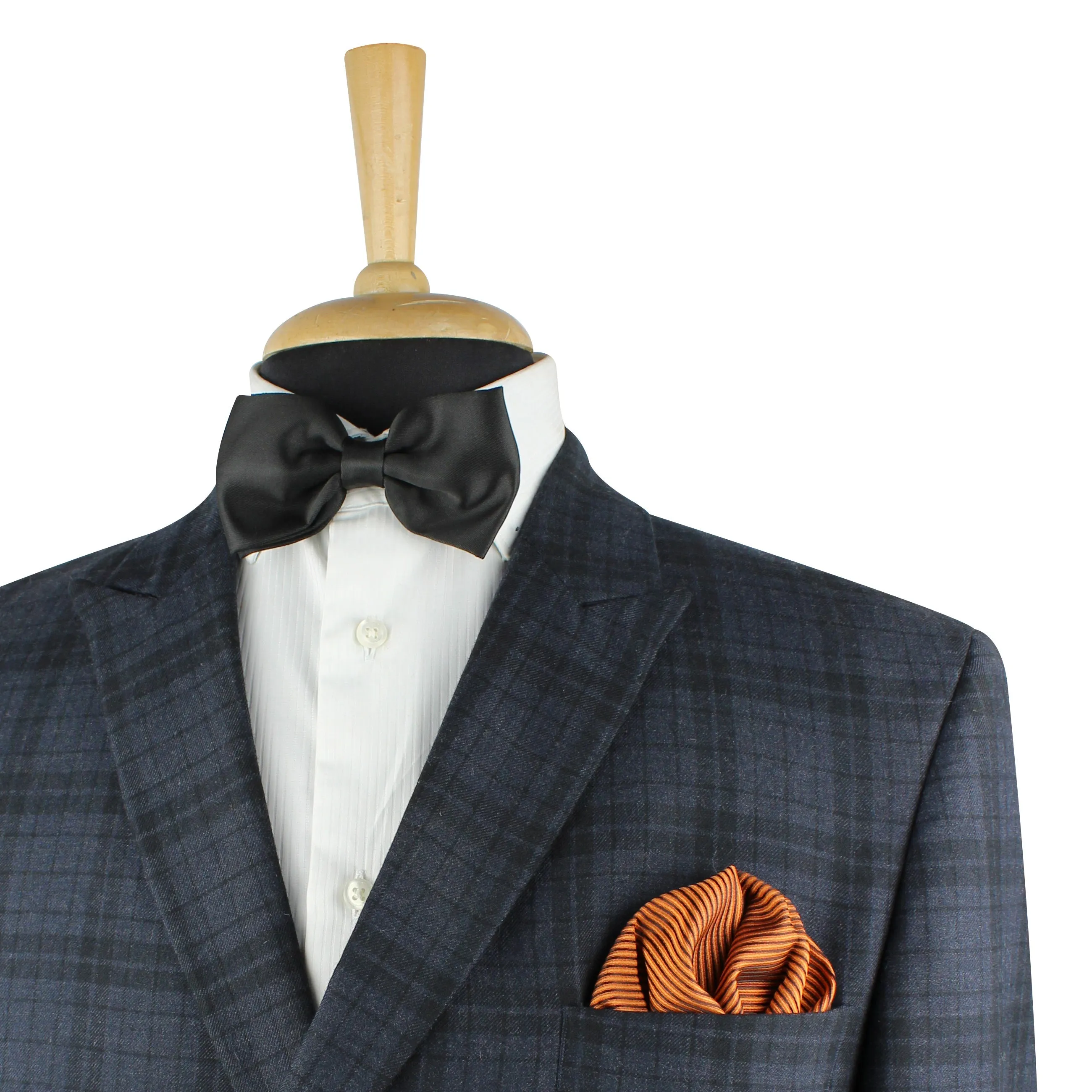 Kovove The Phoenix Striped Brown Pocket Square For Men