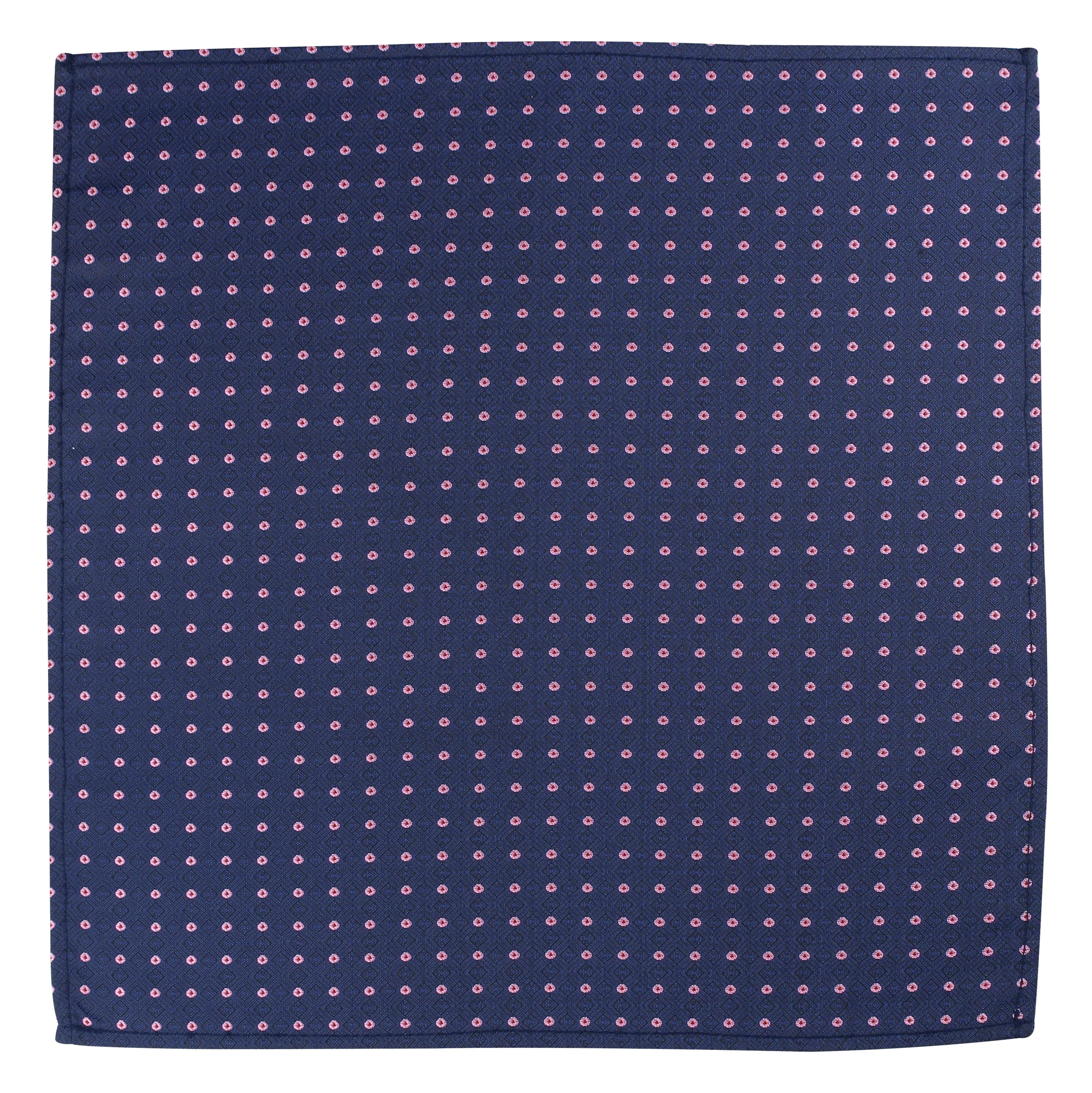 Kovove The Polka Abstract Fusion Blue Pocket Square For Men