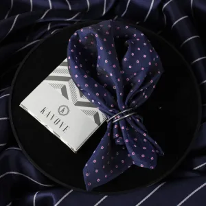 Kovove The Polka Abstract Fusion Blue Pocket Square For Men