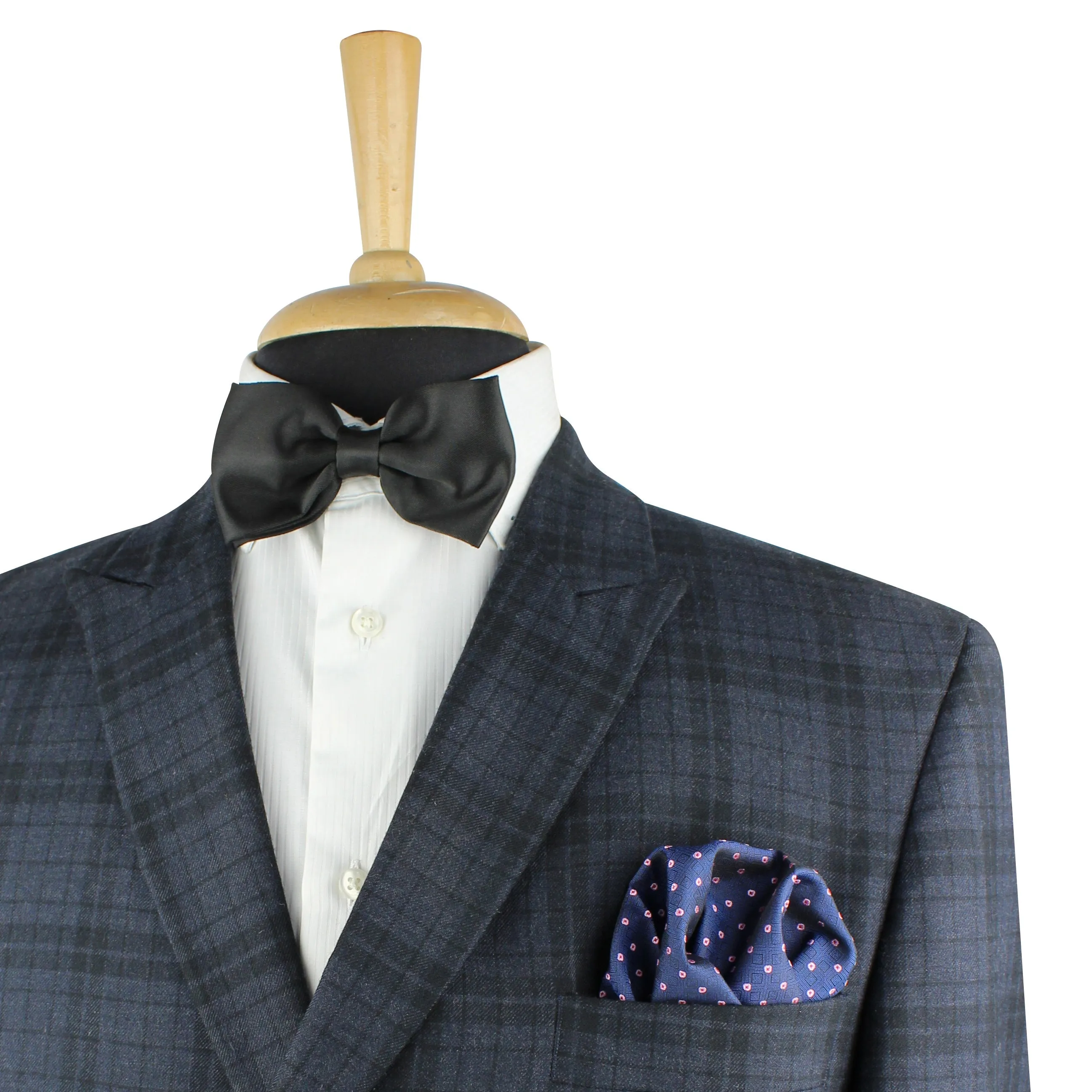 Kovove The Polka Abstract Fusion Blue Pocket Square For Men