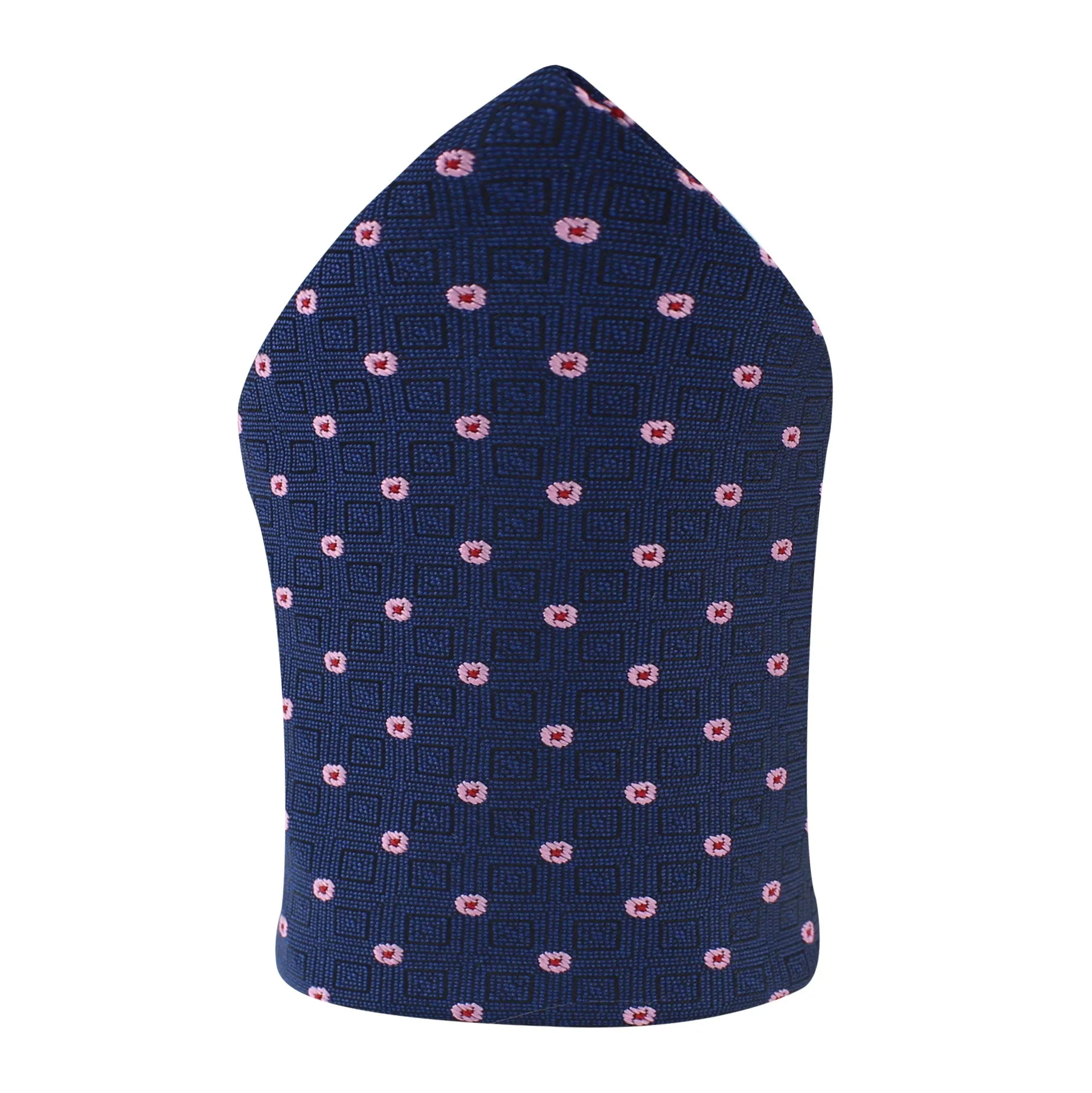 Kovove The Polka Abstract Fusion Blue Pocket Square For Men