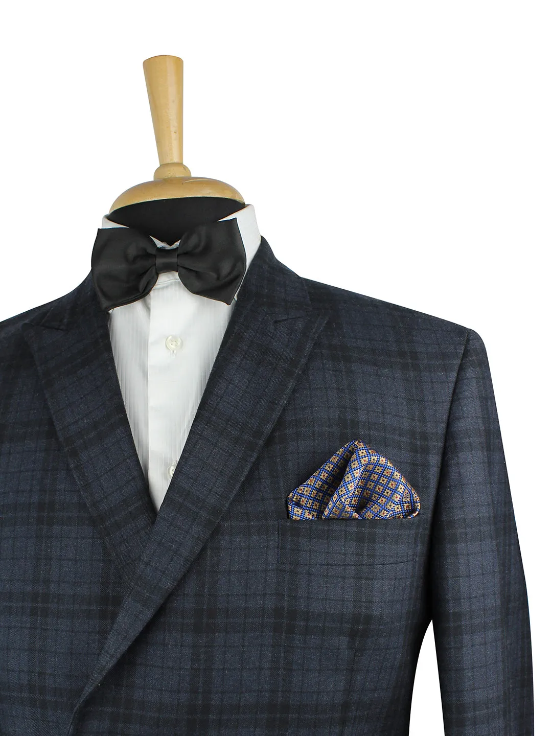 Kovove The Radiant Checkered  Maroon Pocket Square For Men