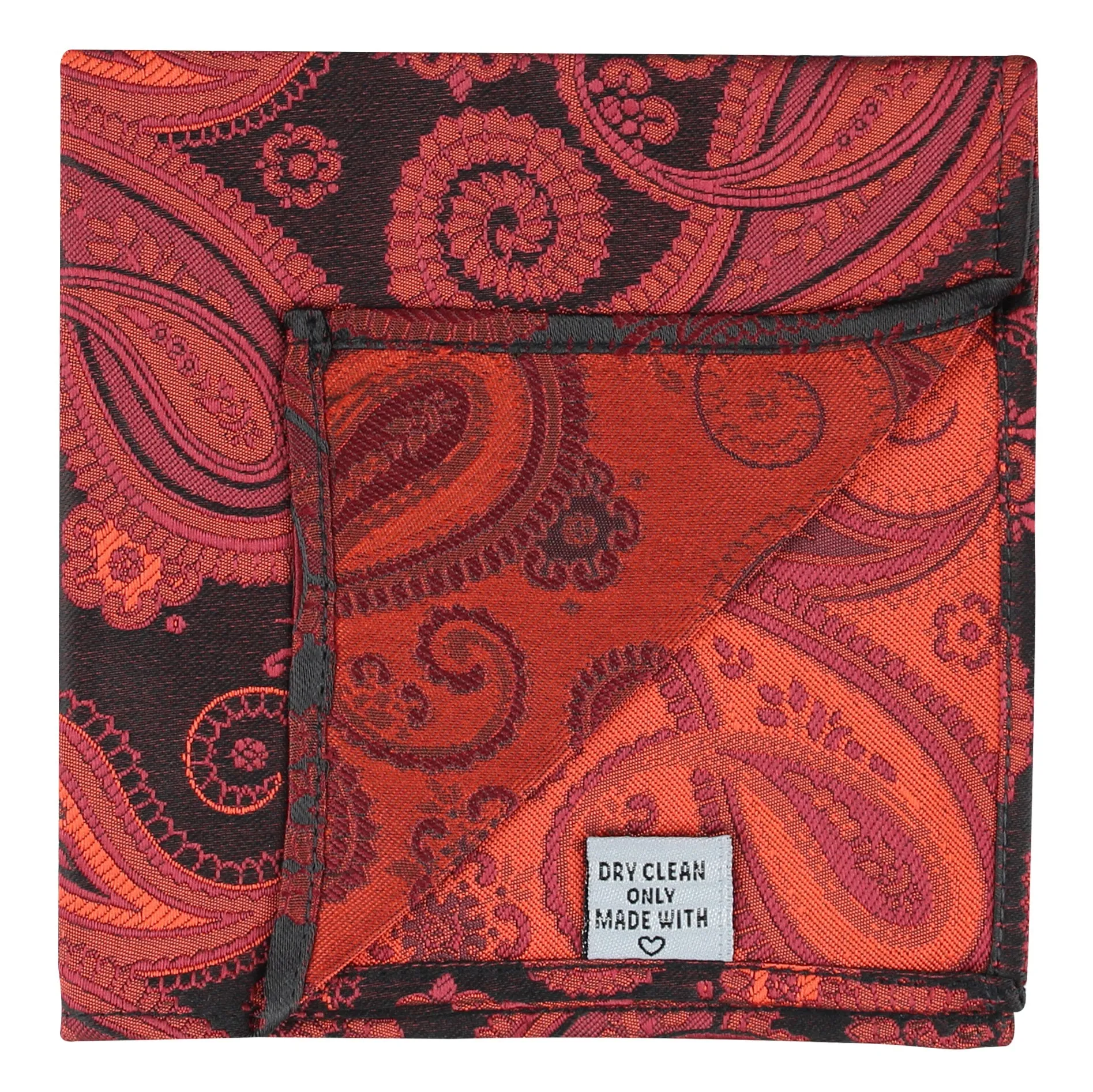 Kovove The Royal Paisley Maroon Pocket Square For Men