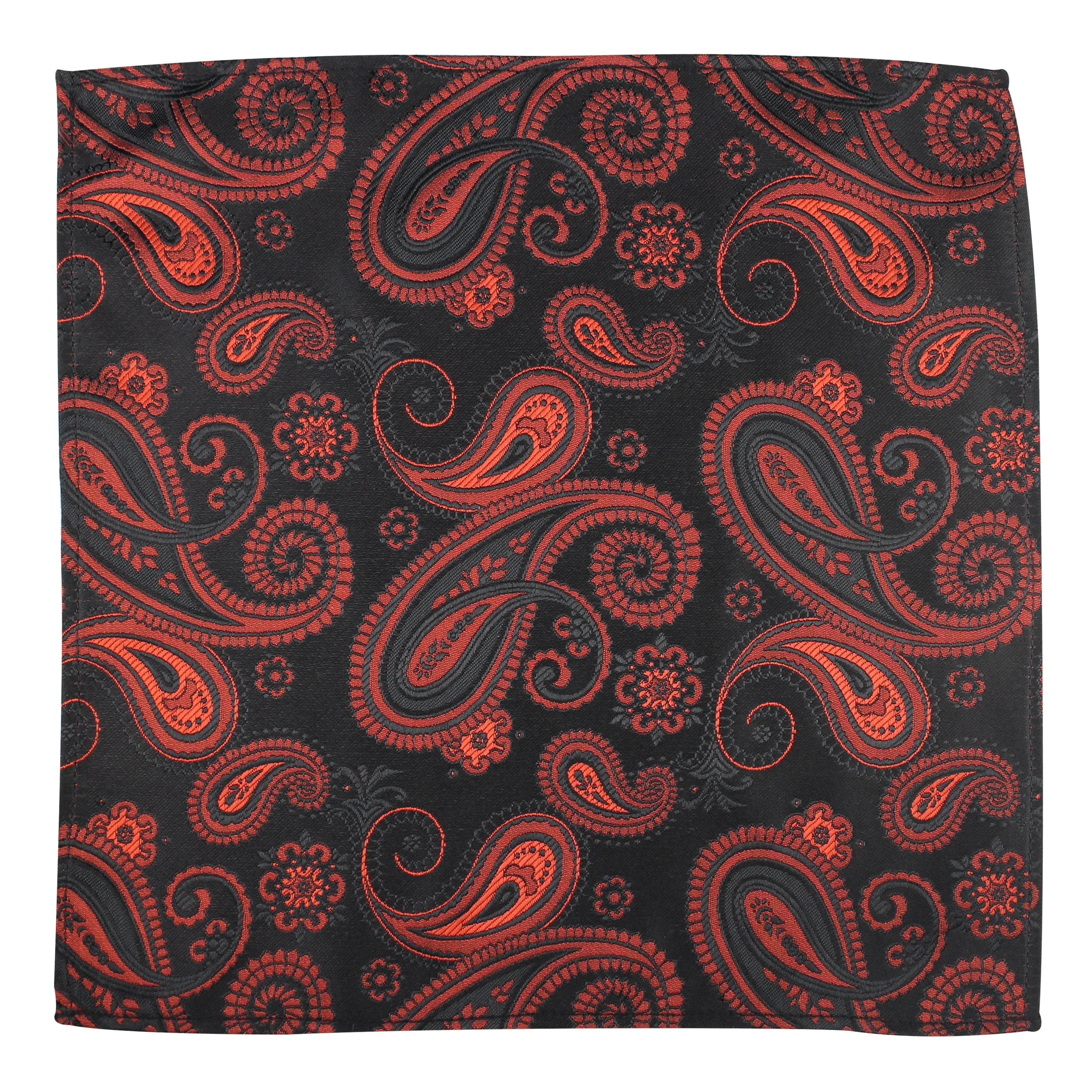 Kovove The Royal Paisley Red Pocket Square