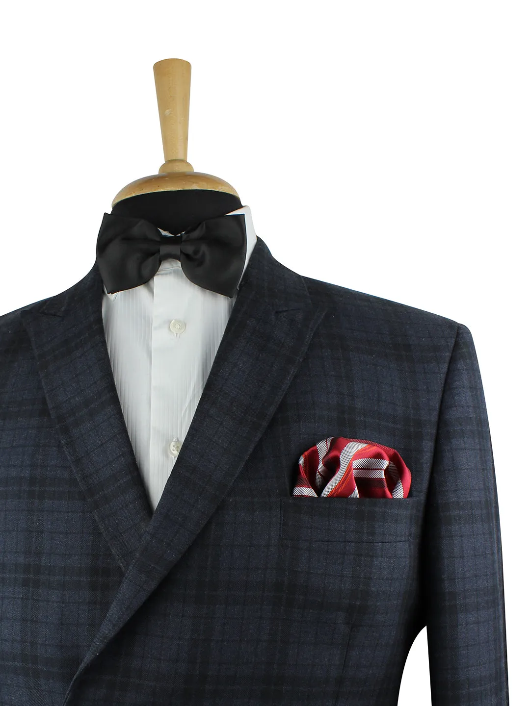 Kovove The Selective Striped Red Pocket Square For Men