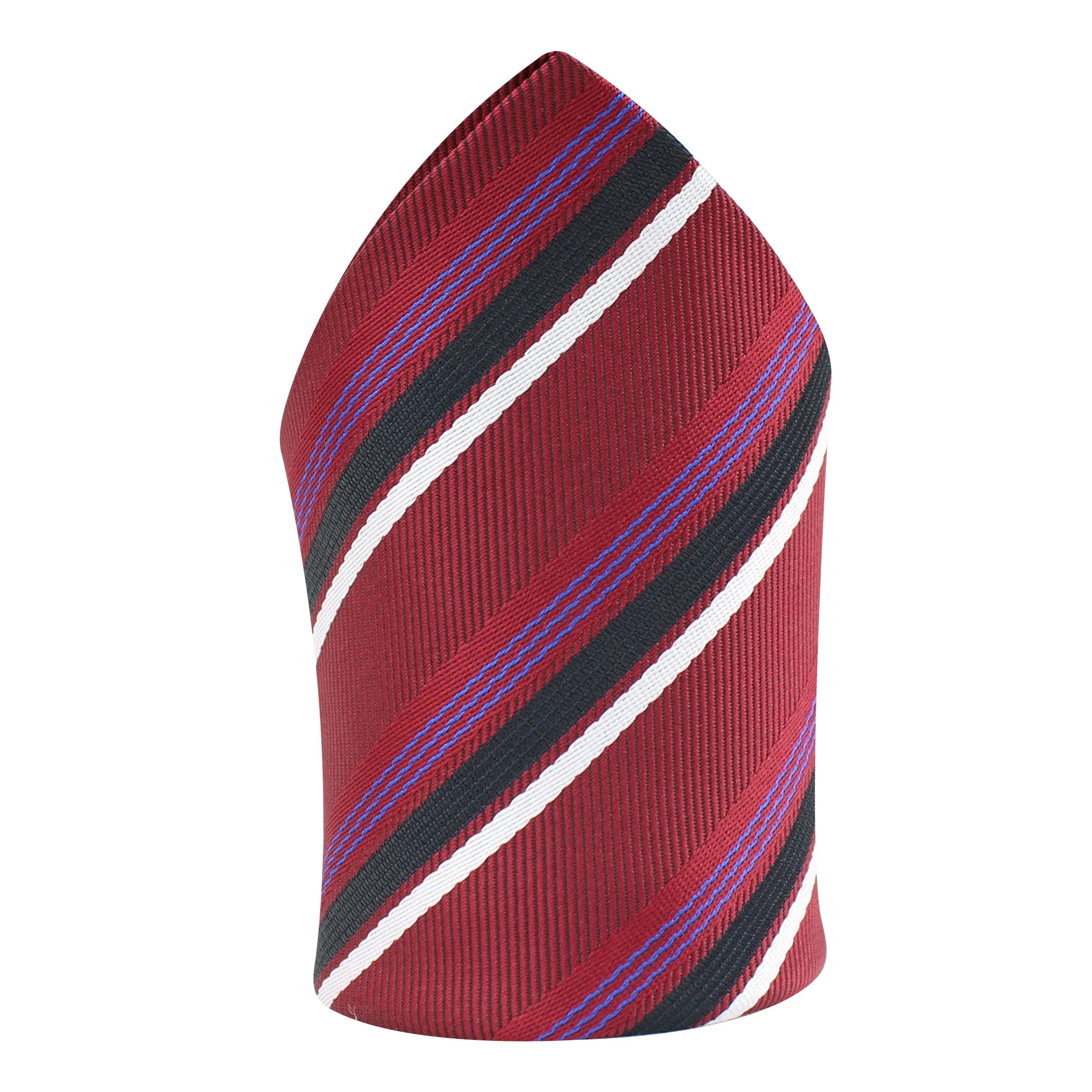 Kovove The Striped Mantra Red Pocket Square For Men