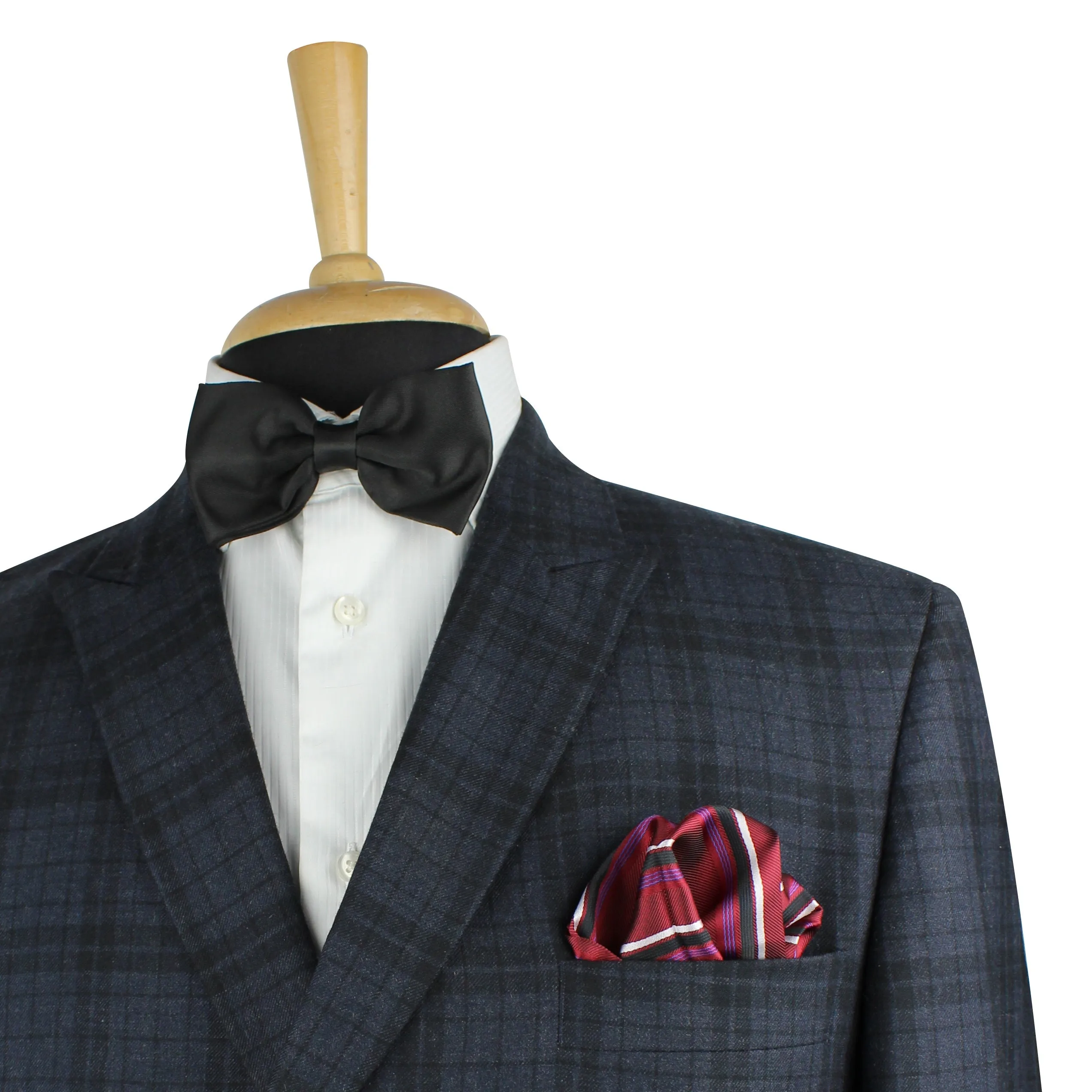 Kovove The Striped Mantra Red Pocket Square For Men