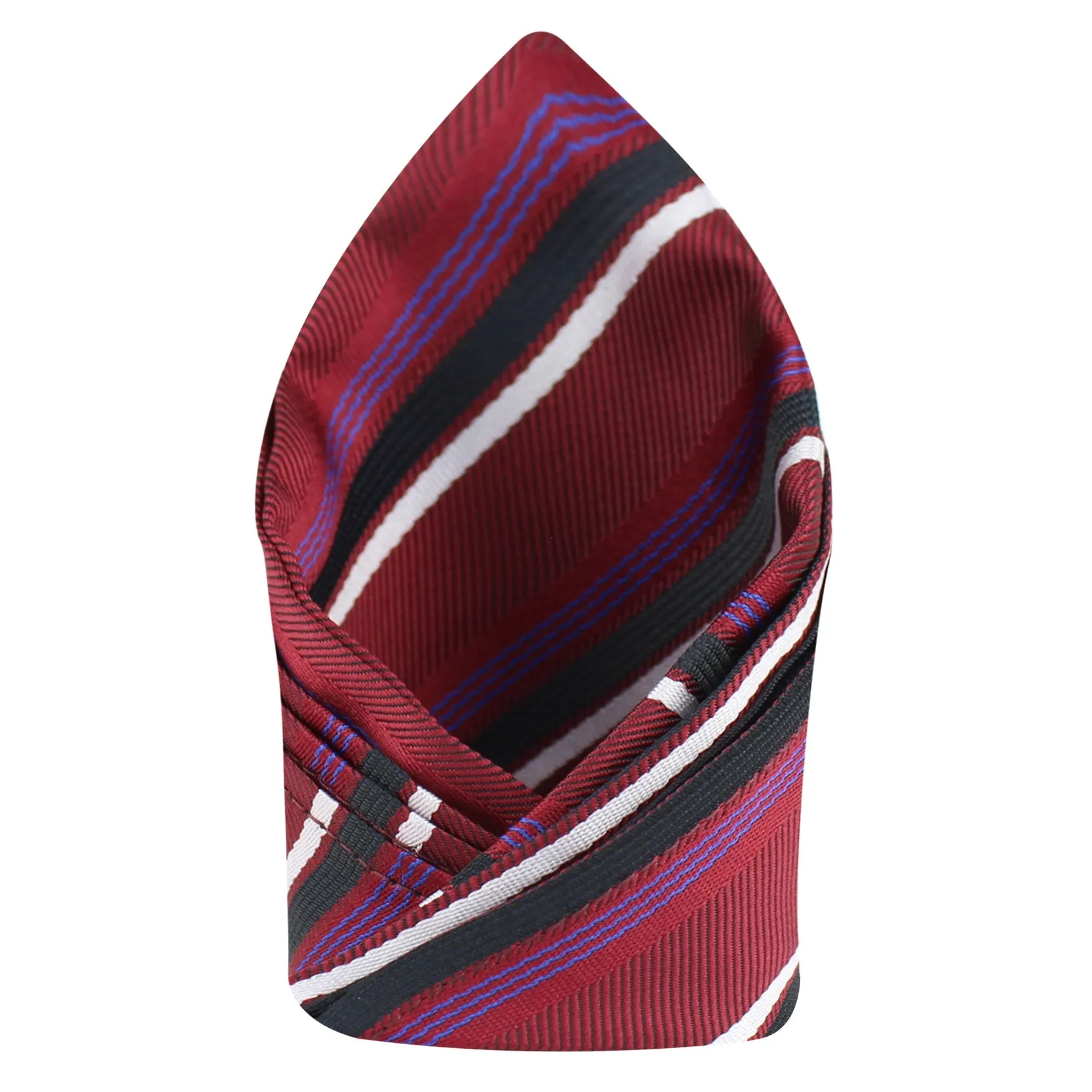 Kovove The Striped Mantra Red Pocket Square For Men