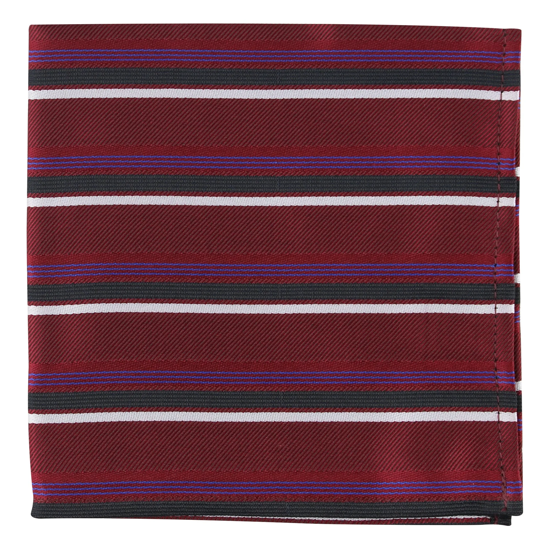 Kovove The Striped Mantra Red Pocket Square For Men