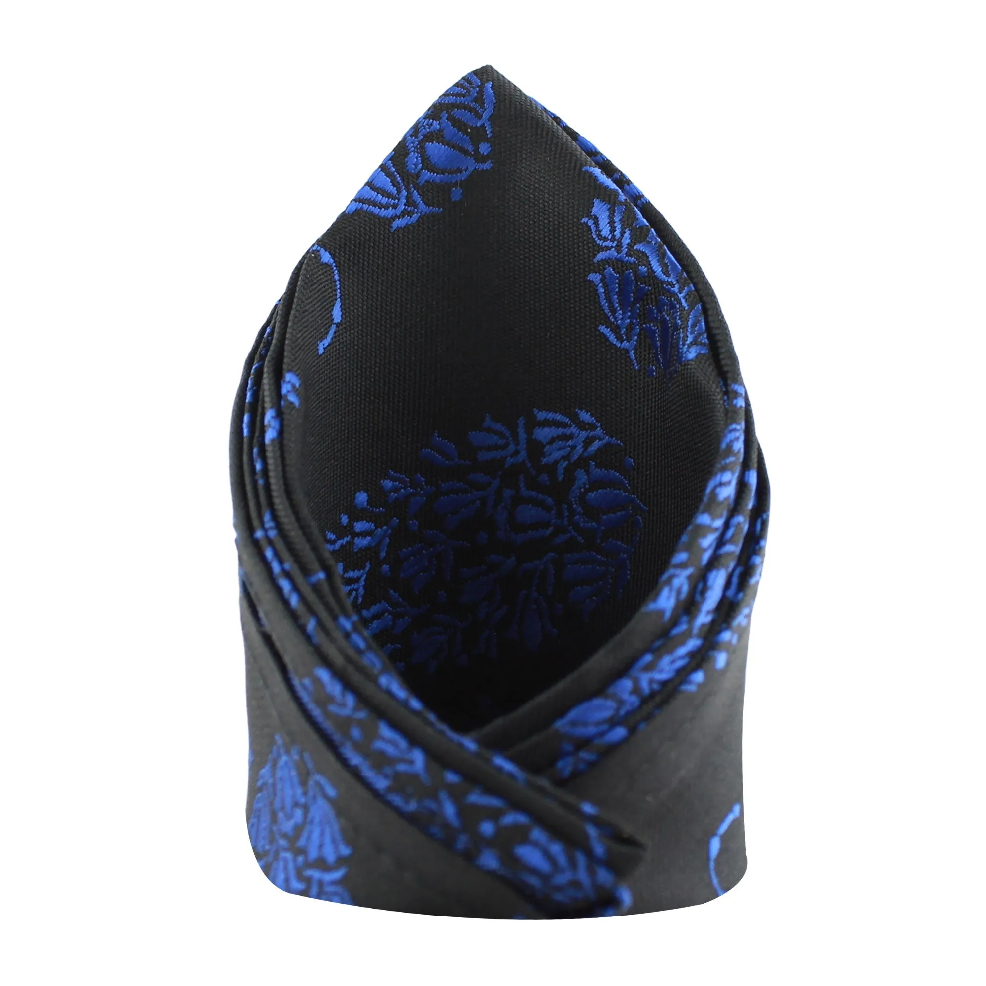 Kovove The Twining Paisley Blue Pocket Square