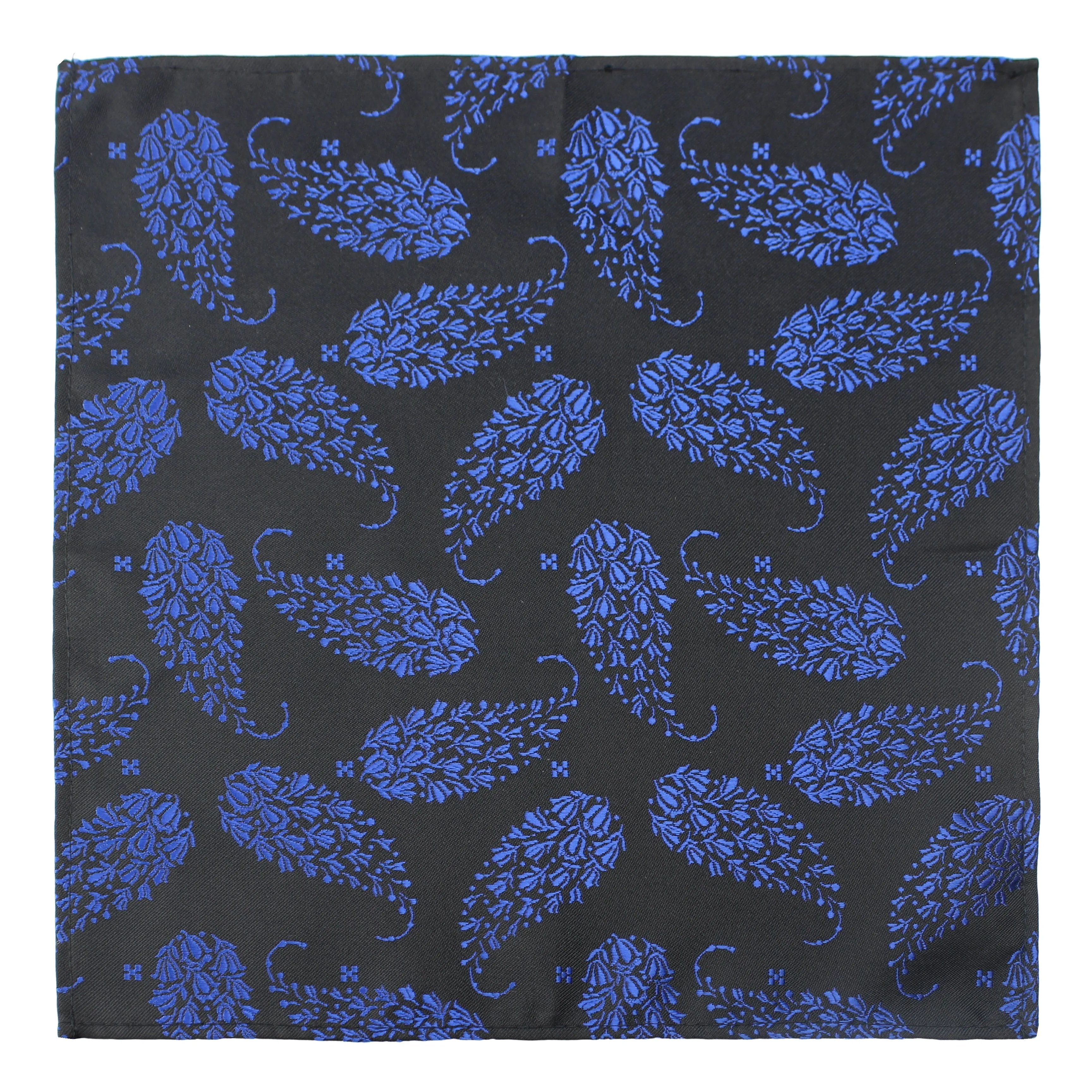 Kovove The Twining Paisley Blue Pocket Square