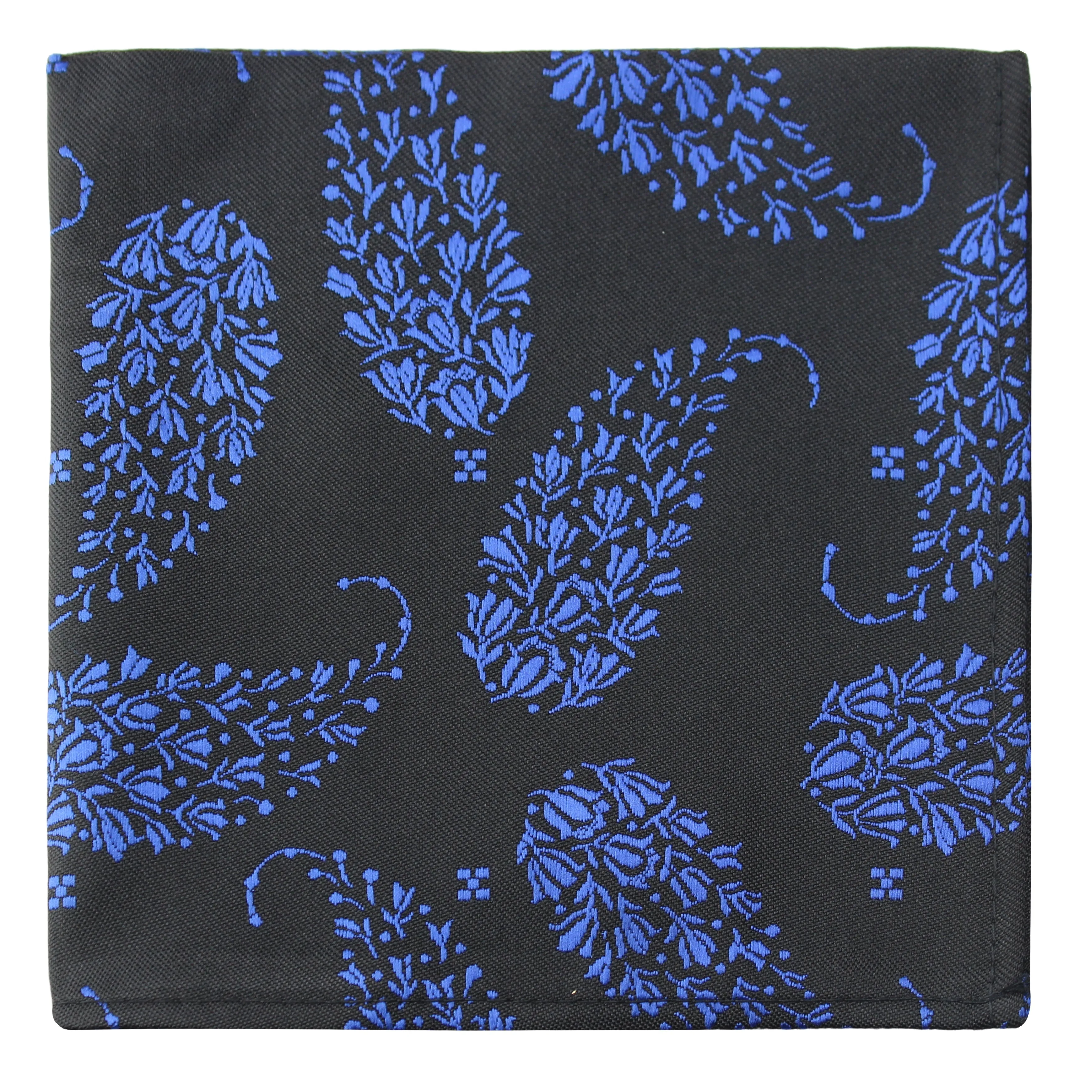 Kovove The Twining Paisley Blue Pocket Square