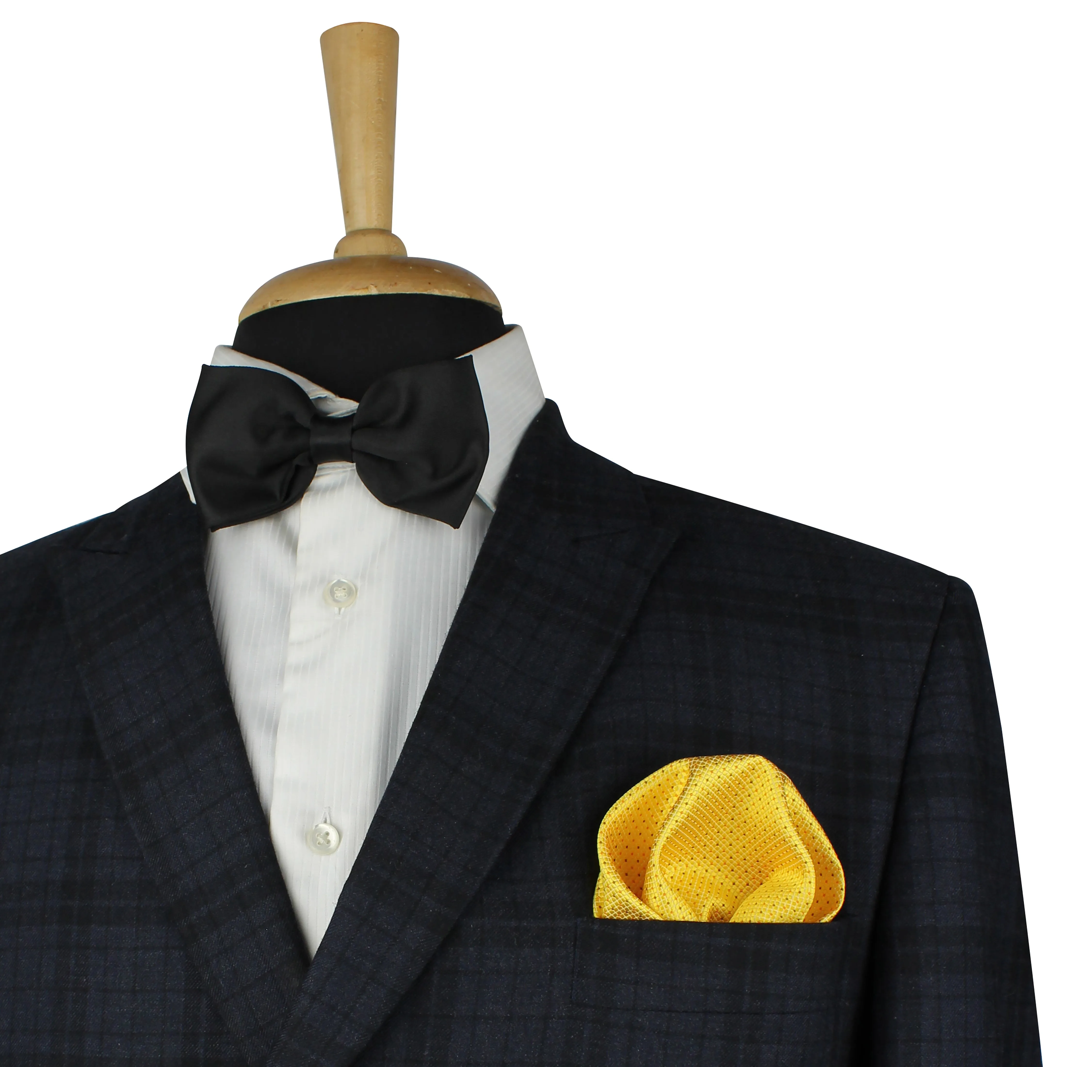 Kovove Yellow Polka Dot Pocket Square For Men