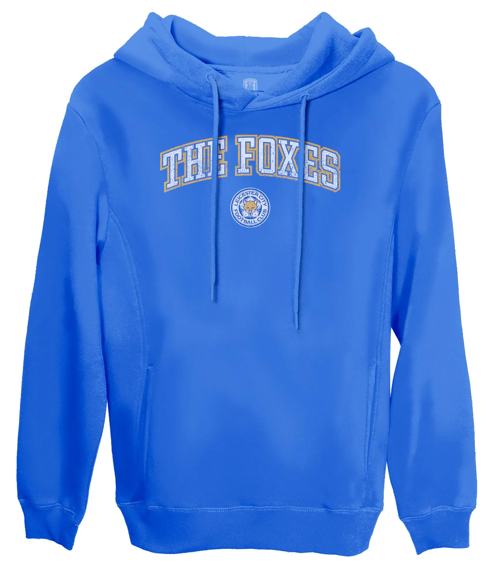 Leicester City FC Athletic Wordmark Fleece Pullover Hoodie - Royal