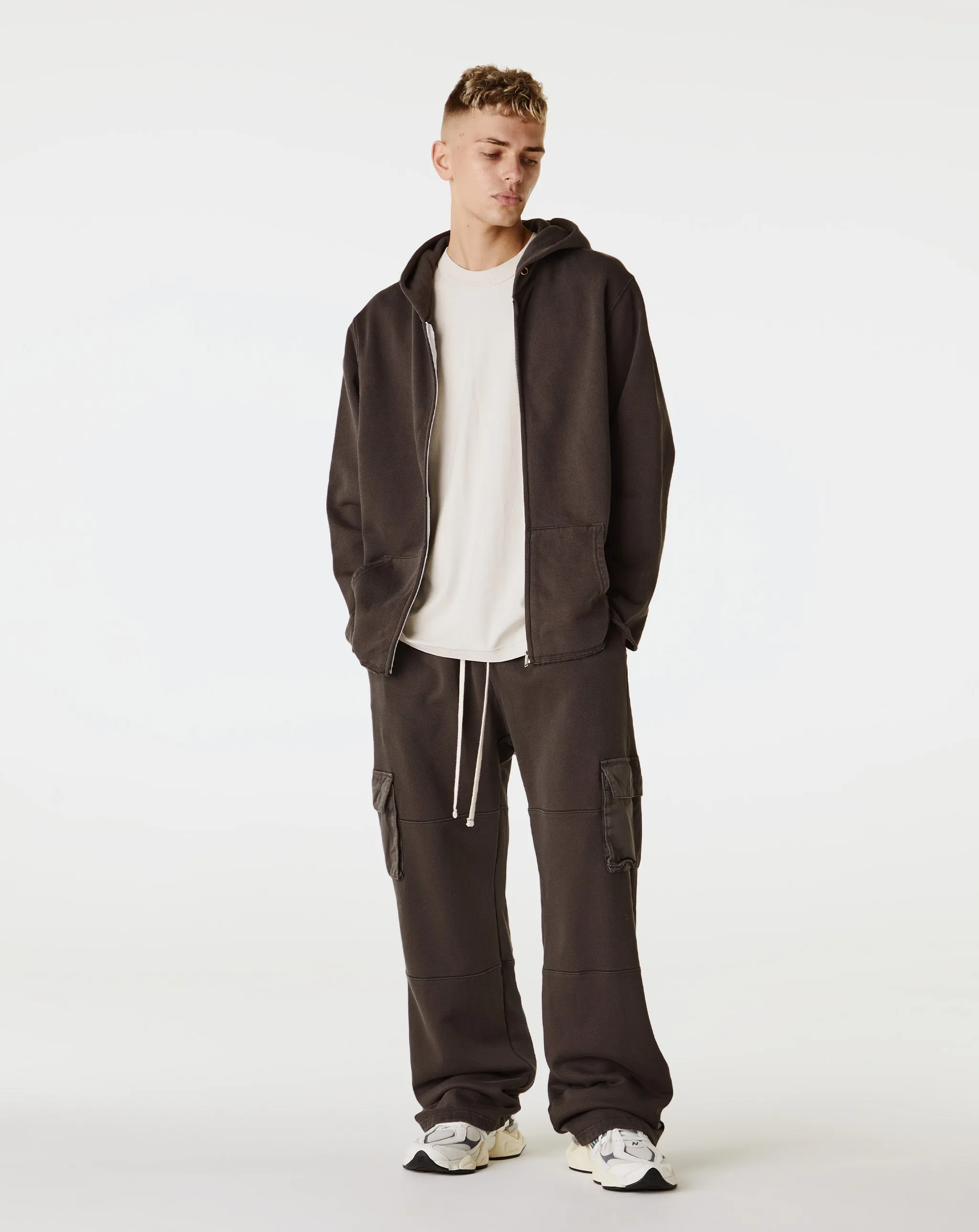 Les Tien Raw Zip Hoodie