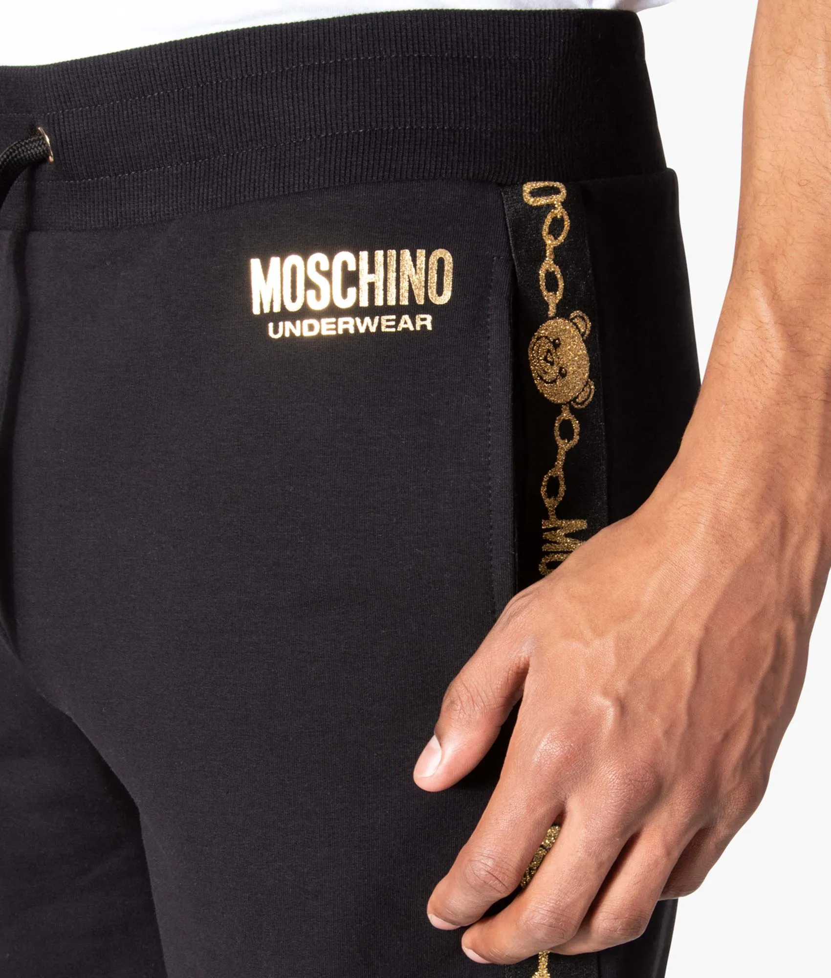 Logo Taped High Waist Joggers