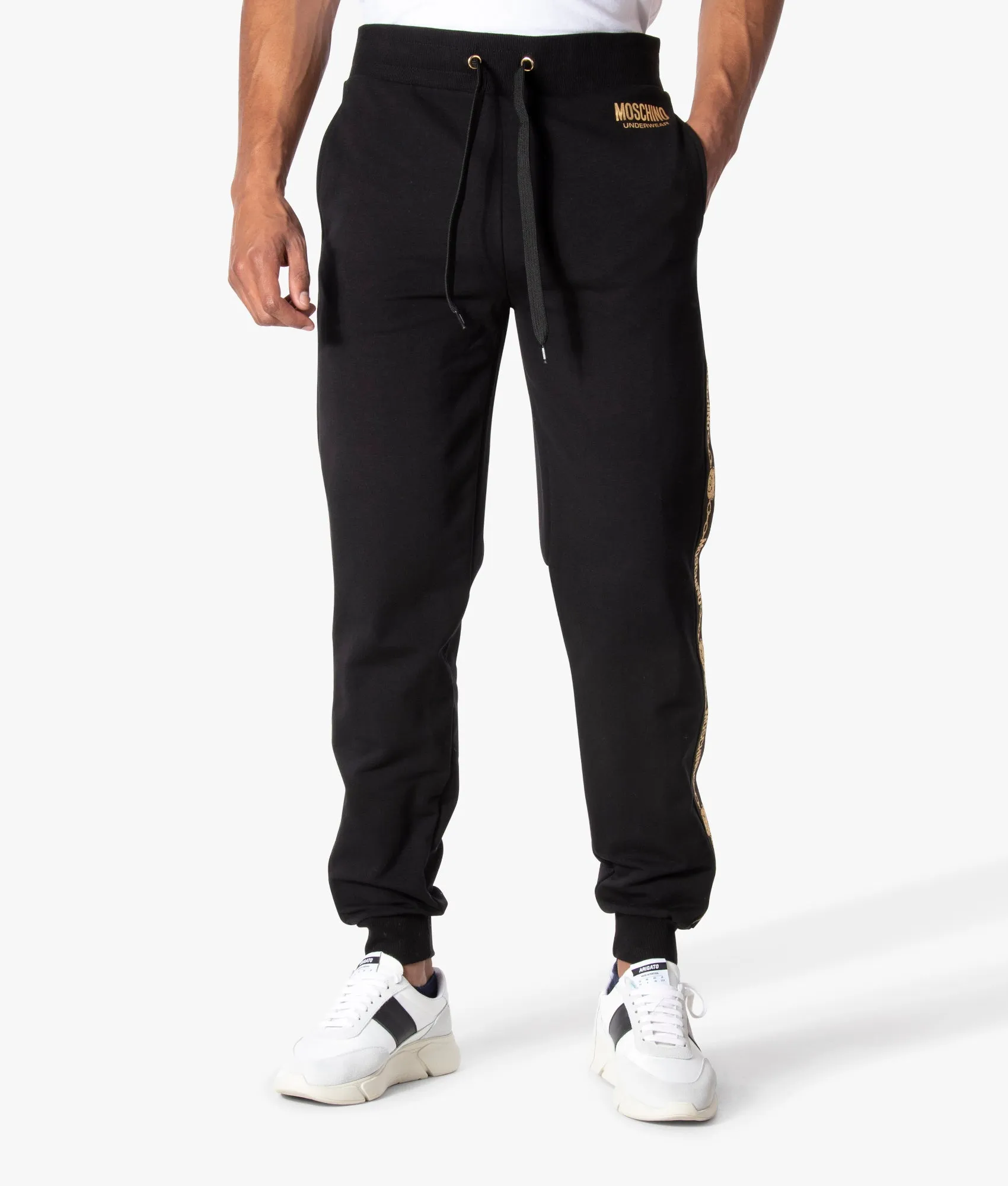 Logo Taped High Waist Joggers