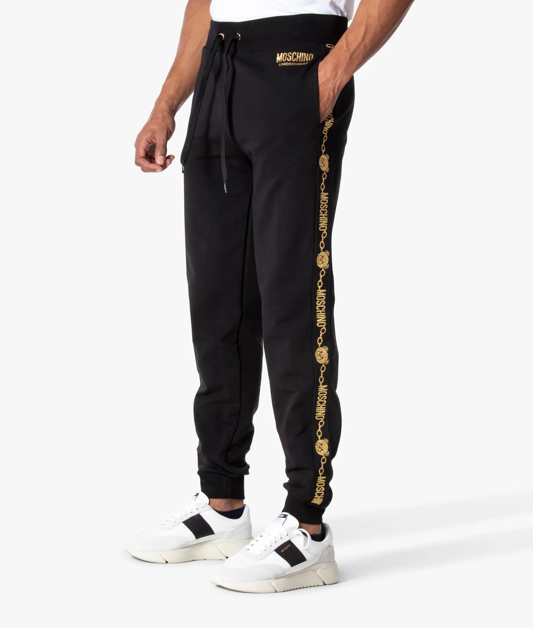 Logo Taped High Waist Joggers