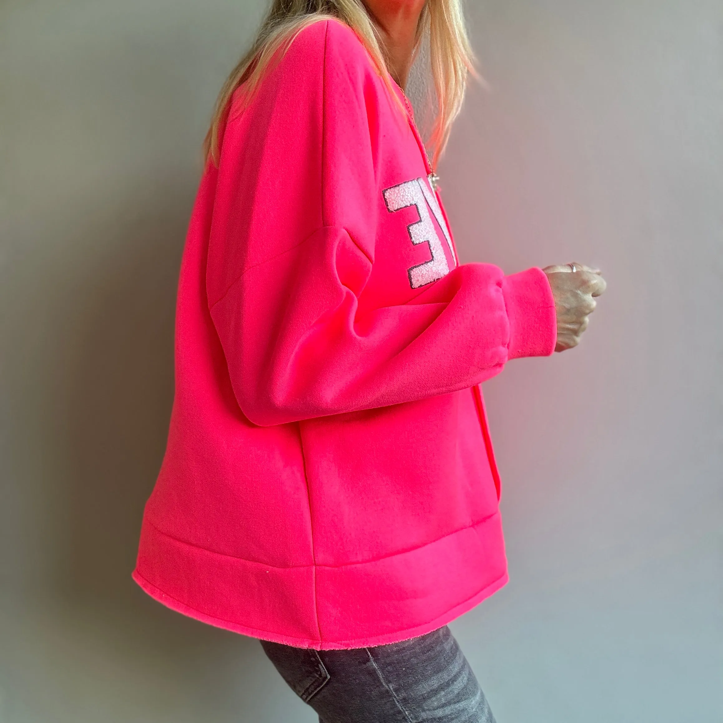 LOVE neon pink sweatshirt *NEW*