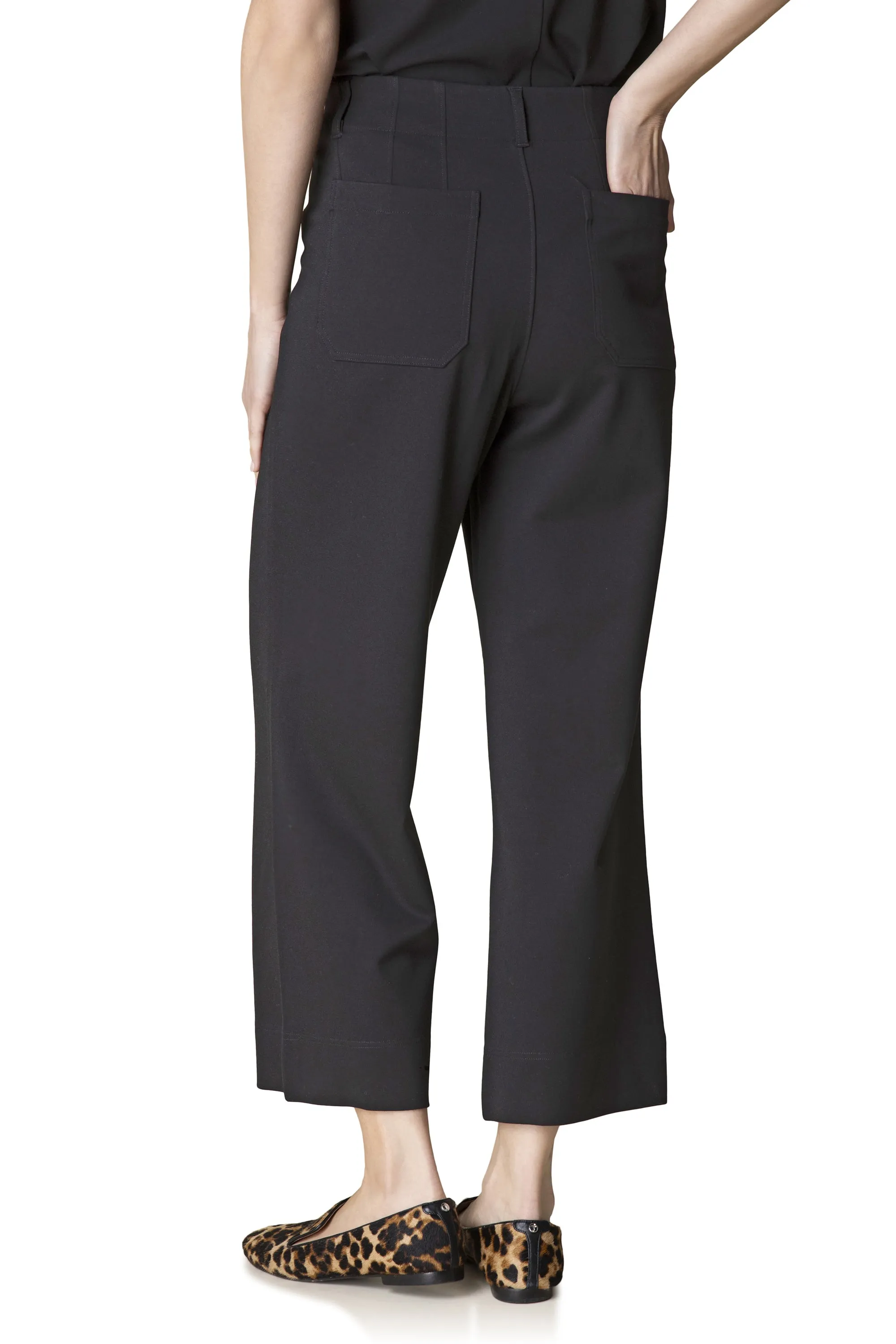 Luxe Ponte Flood Pant