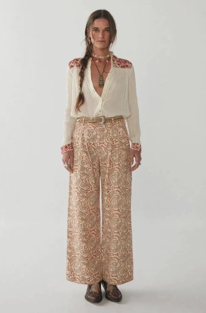 Maison Hotel Indira Pants in Creme