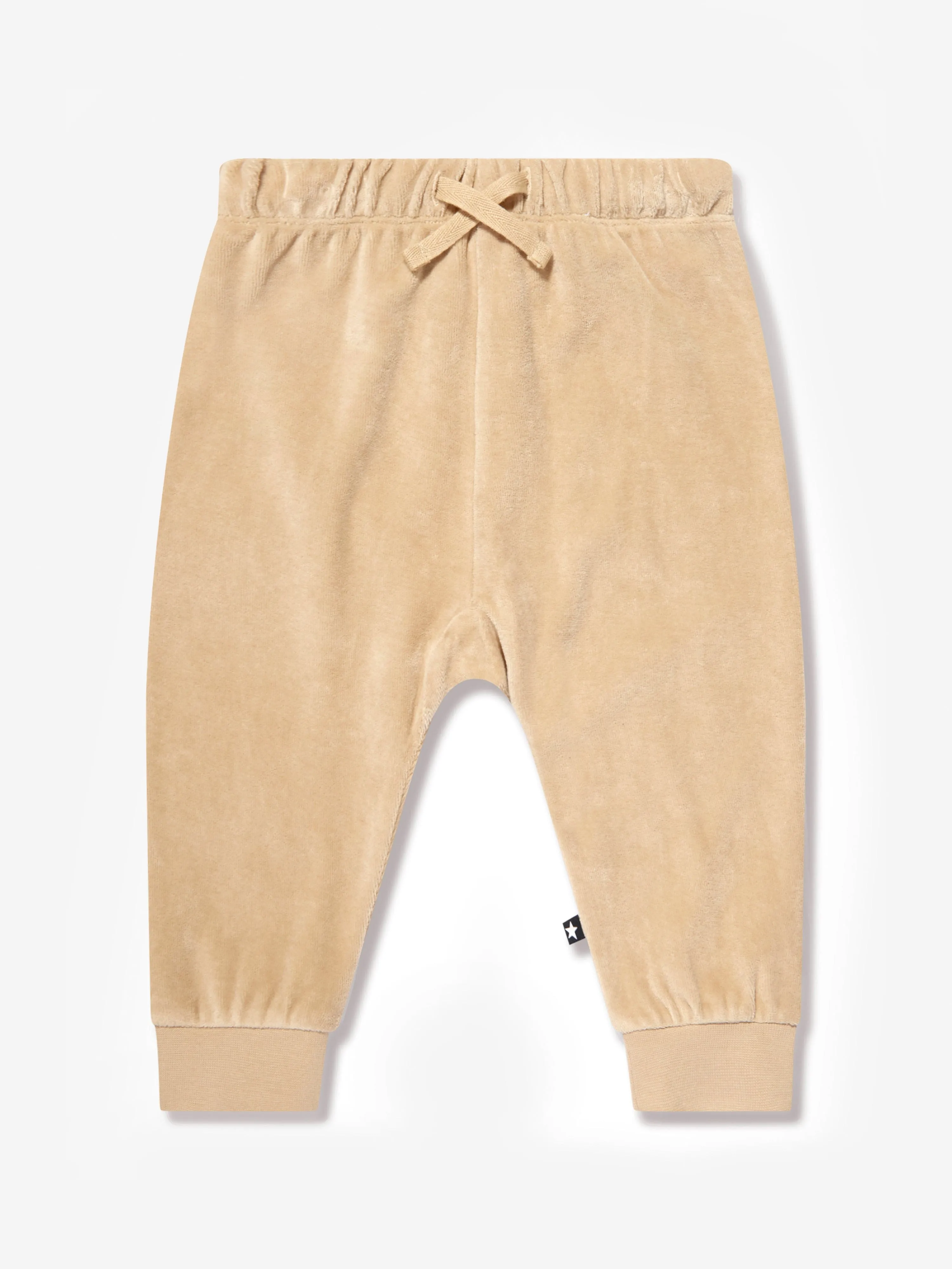 Molo Kids Branded Joggers in Beige