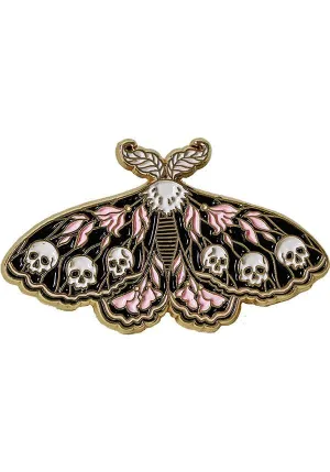 Moth & Skulls | ENAMEL PIN