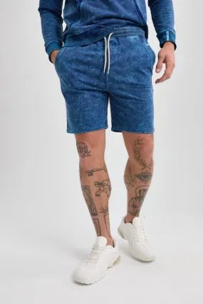 Navy Acid-Washed Short