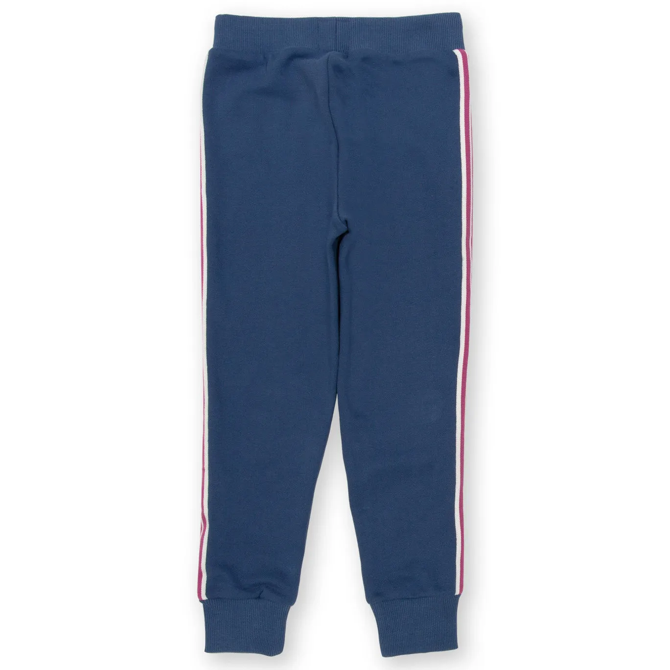 Navy side stripe joggers