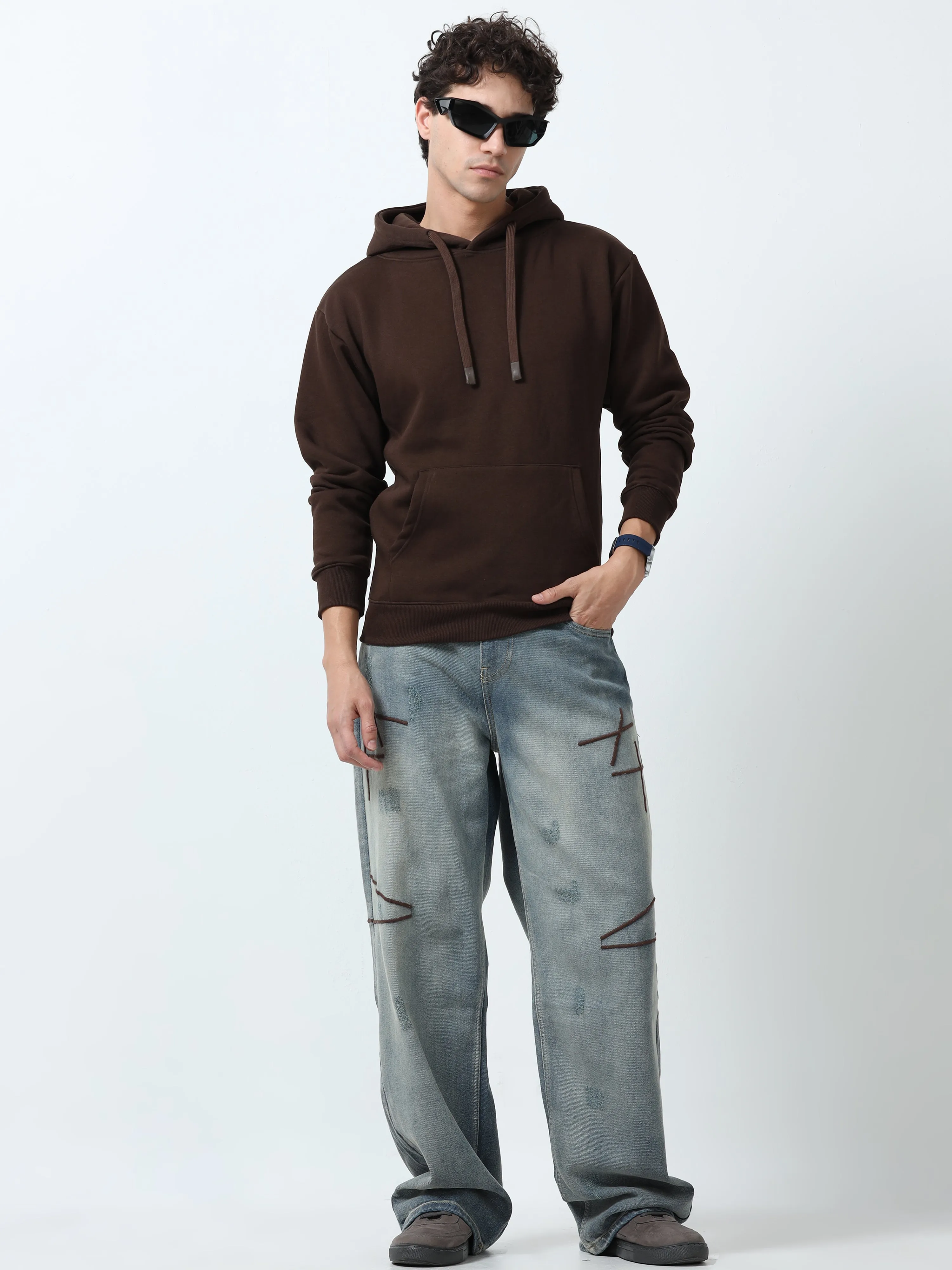 Opar - Hoodie - Brown