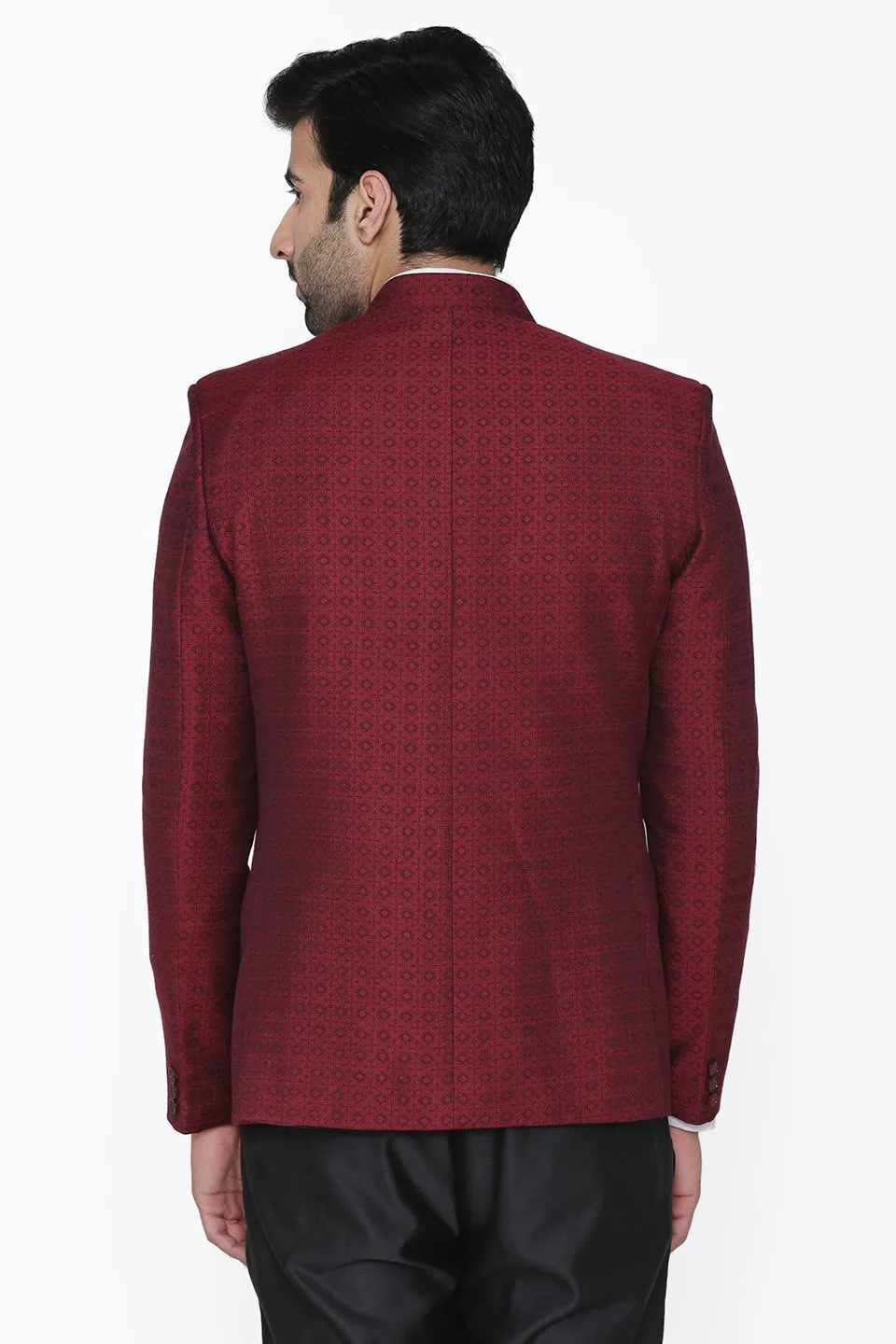 Pashima and Wool Red Blazer