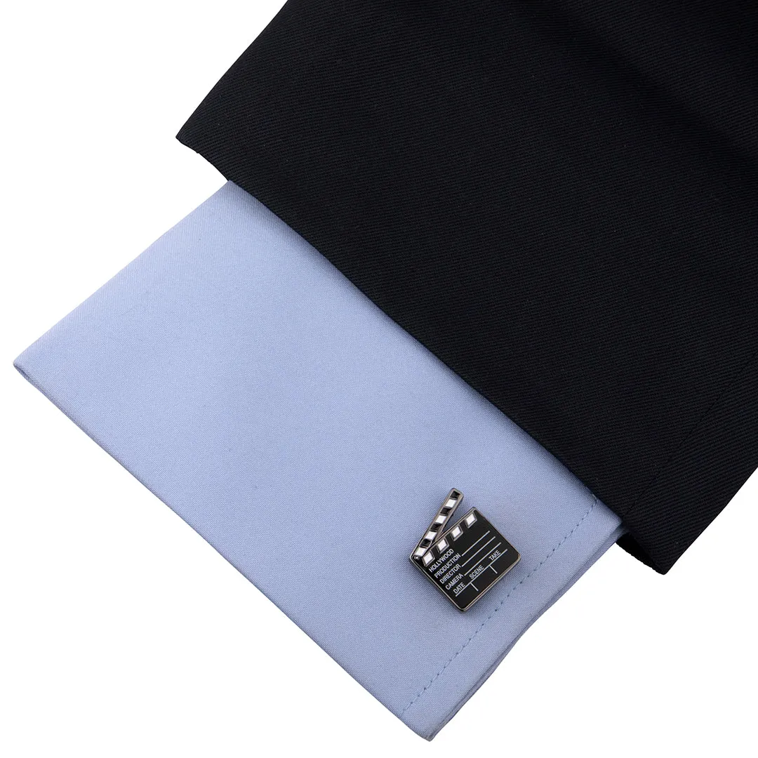 Peluche Action Cufflink and lapel Pin Set